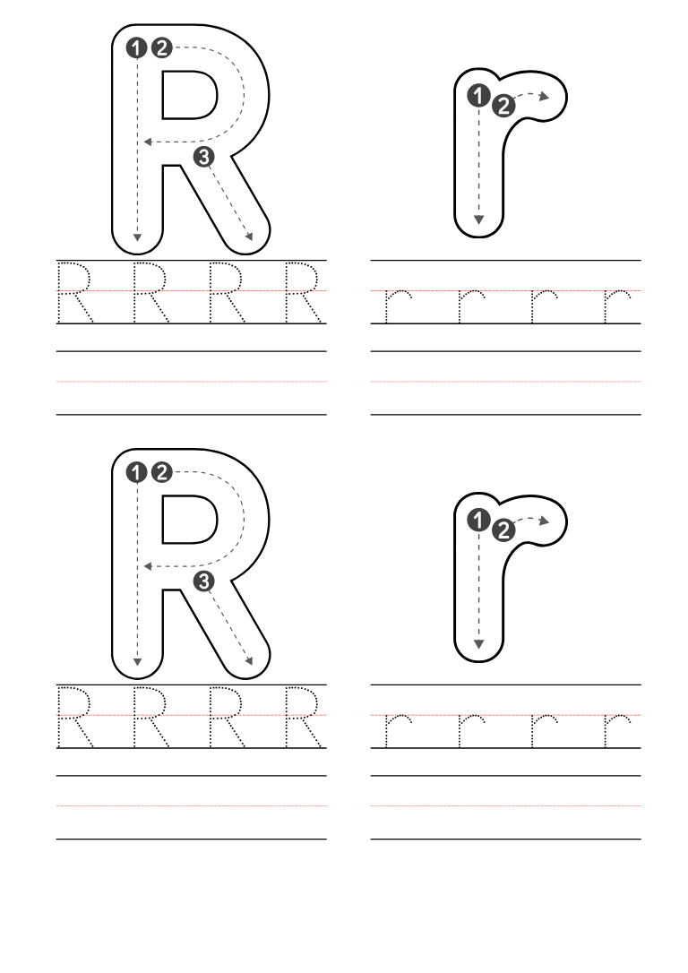 Free Preschool Letter R Worksheets Printable Pdf inside Free Printable Preschool Worksheets for the Letter R