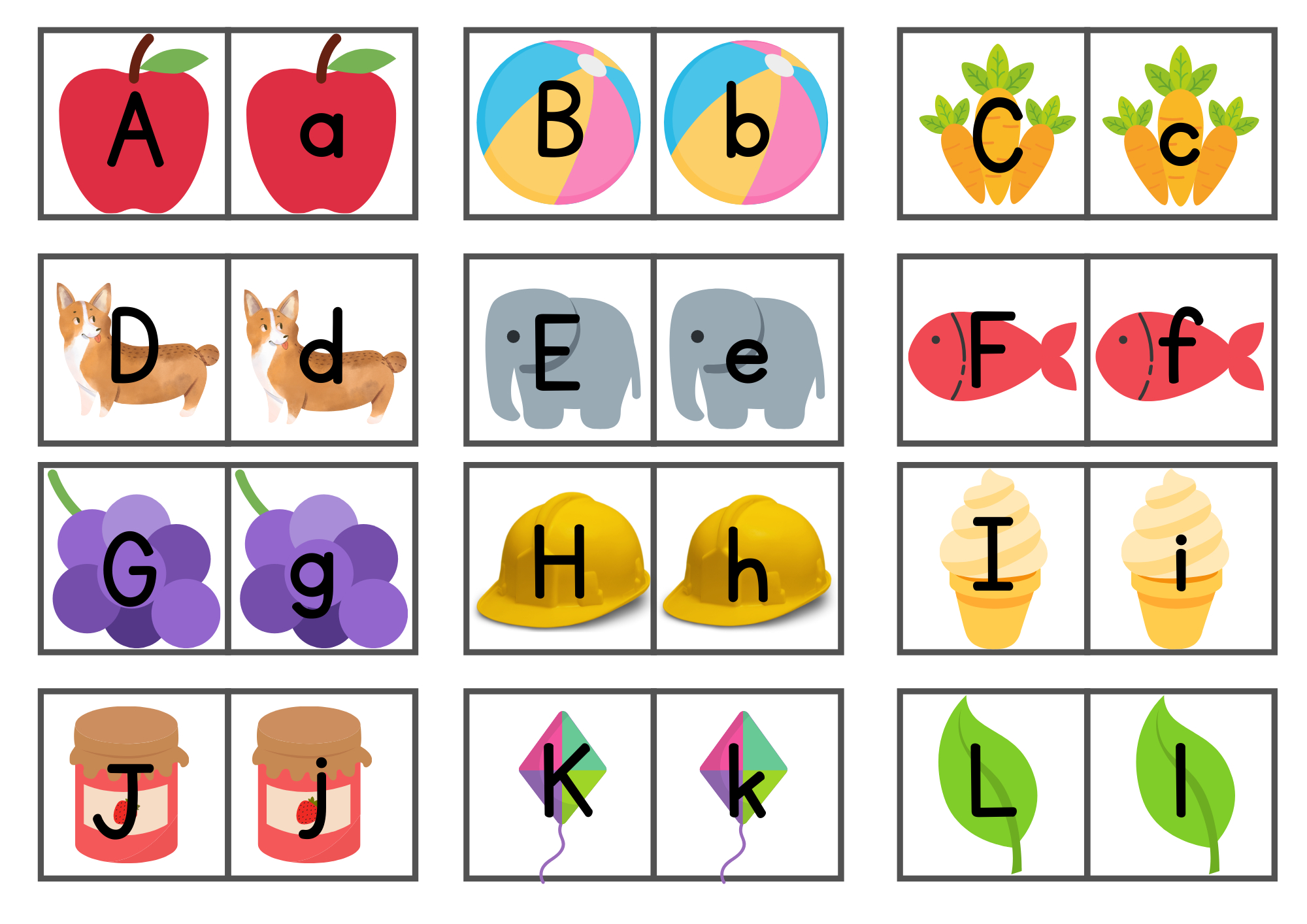 Free Printable Abc Memory Matching Game - Lovinghomeschool throughout Free Printable Matching Cards