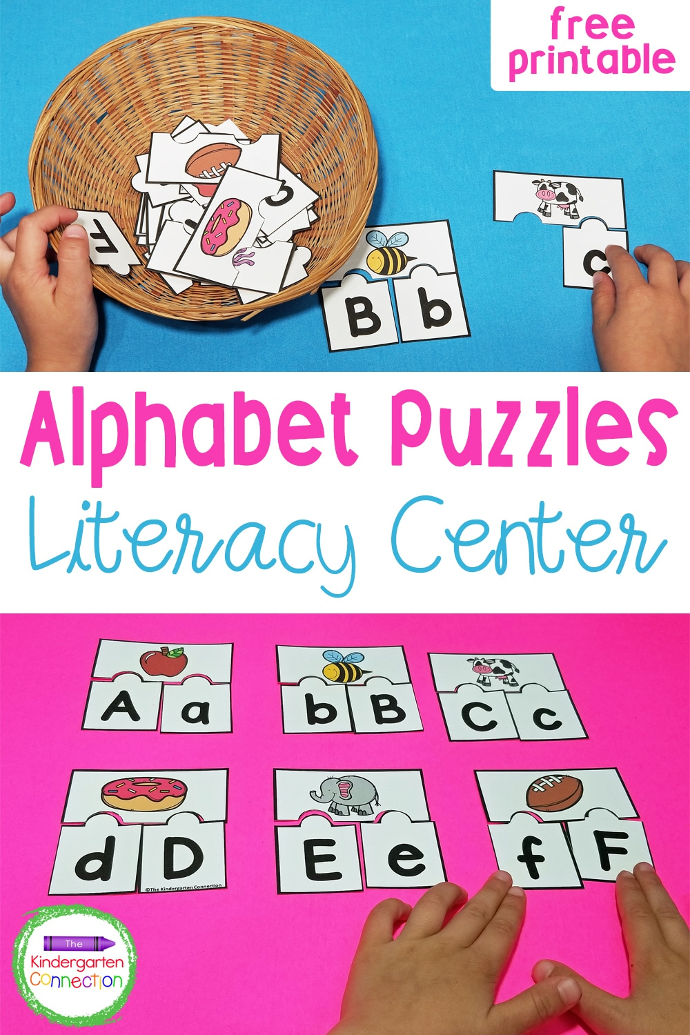 Free Printable Abc Puzzles For Pre-K &amp;amp; Kindergarten pertaining to Free Printable Alphabet Puzzles