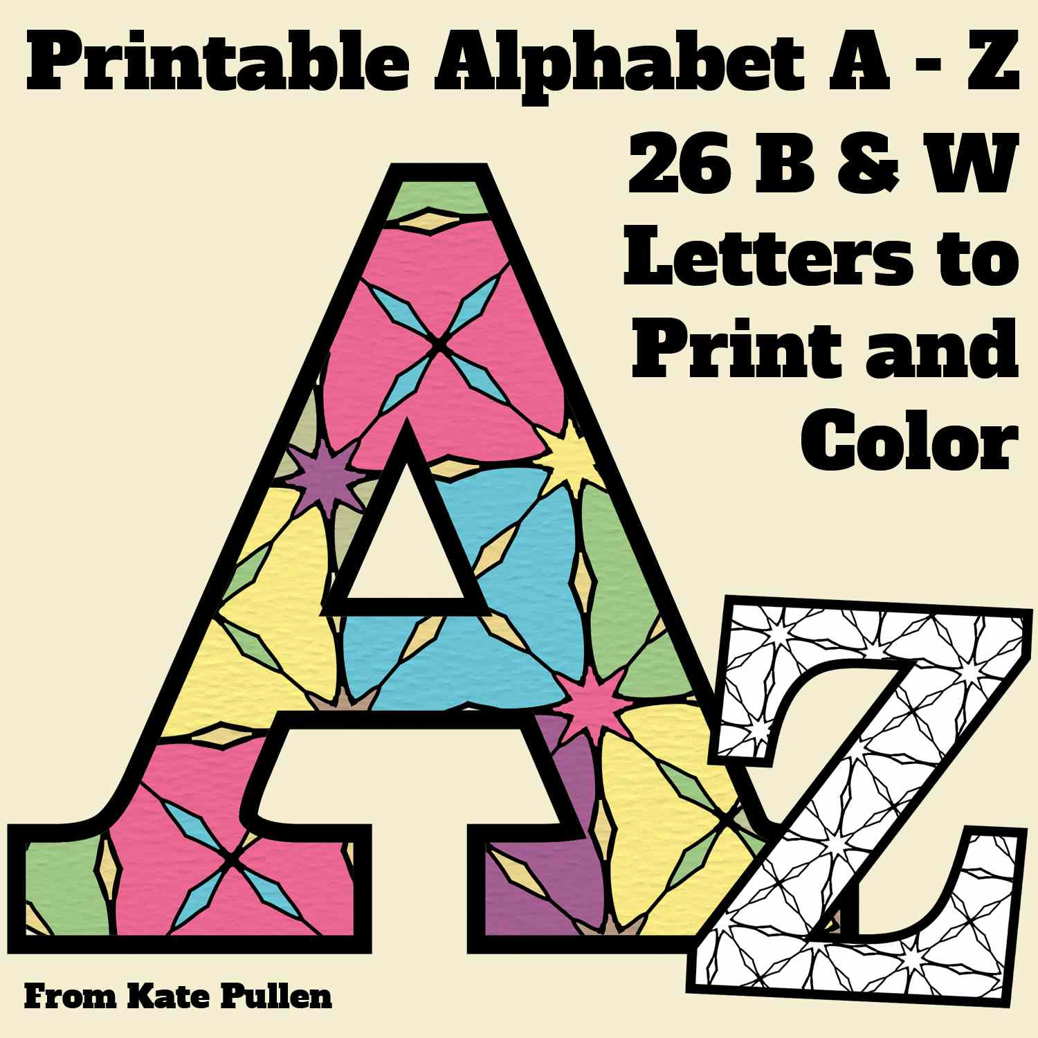 Free Printable Alphabet Letters Coloring Pages with Printable Alphabet Letters Free Download