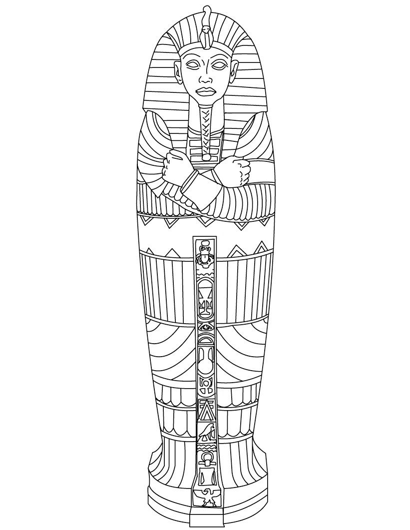 Free Printable Ancient Egypt Coloring Pages For Kids | Ancient with regard to Free Printable Sarcophagus