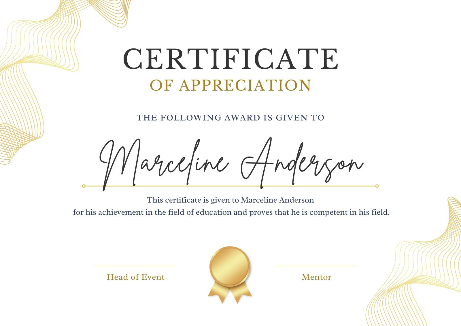 Free, Printable, And Customizable Award Certificate Templates | Canva regarding Free Printable Templates For Certificates Of Recognition