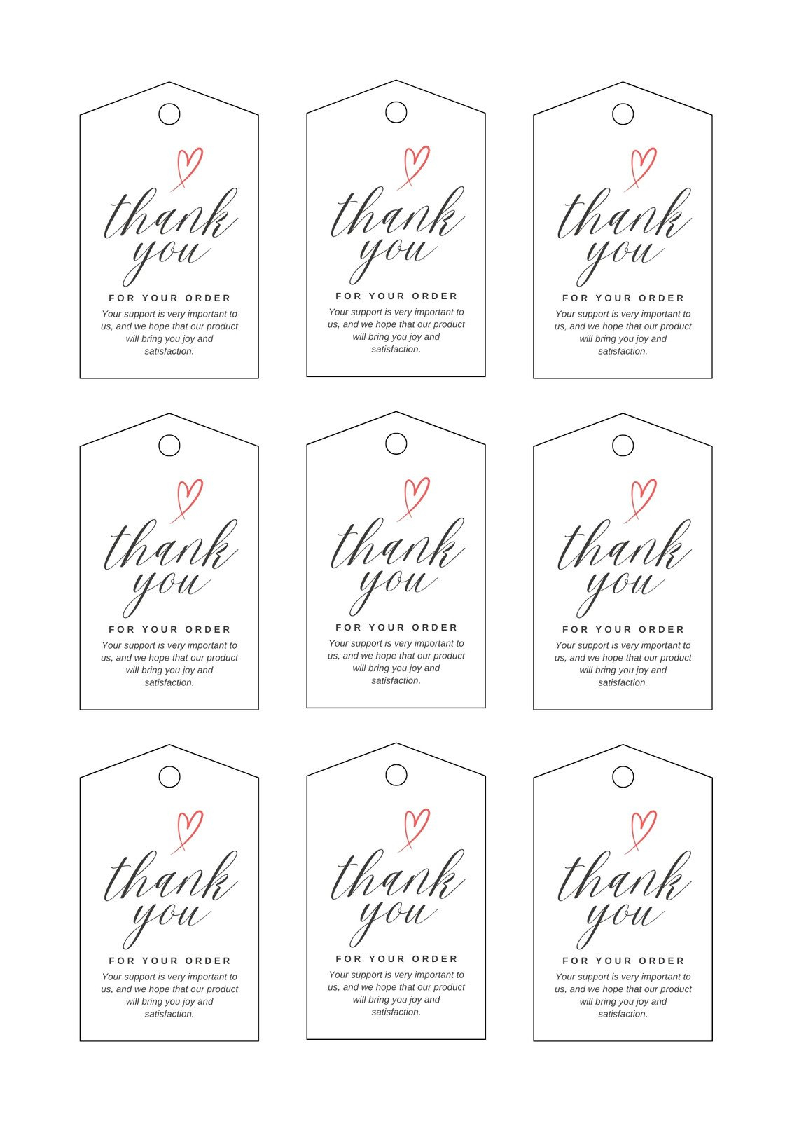 Free, Printable And Customizable Gift Tag Templates | Canva for Free Printable Gift Name Tags