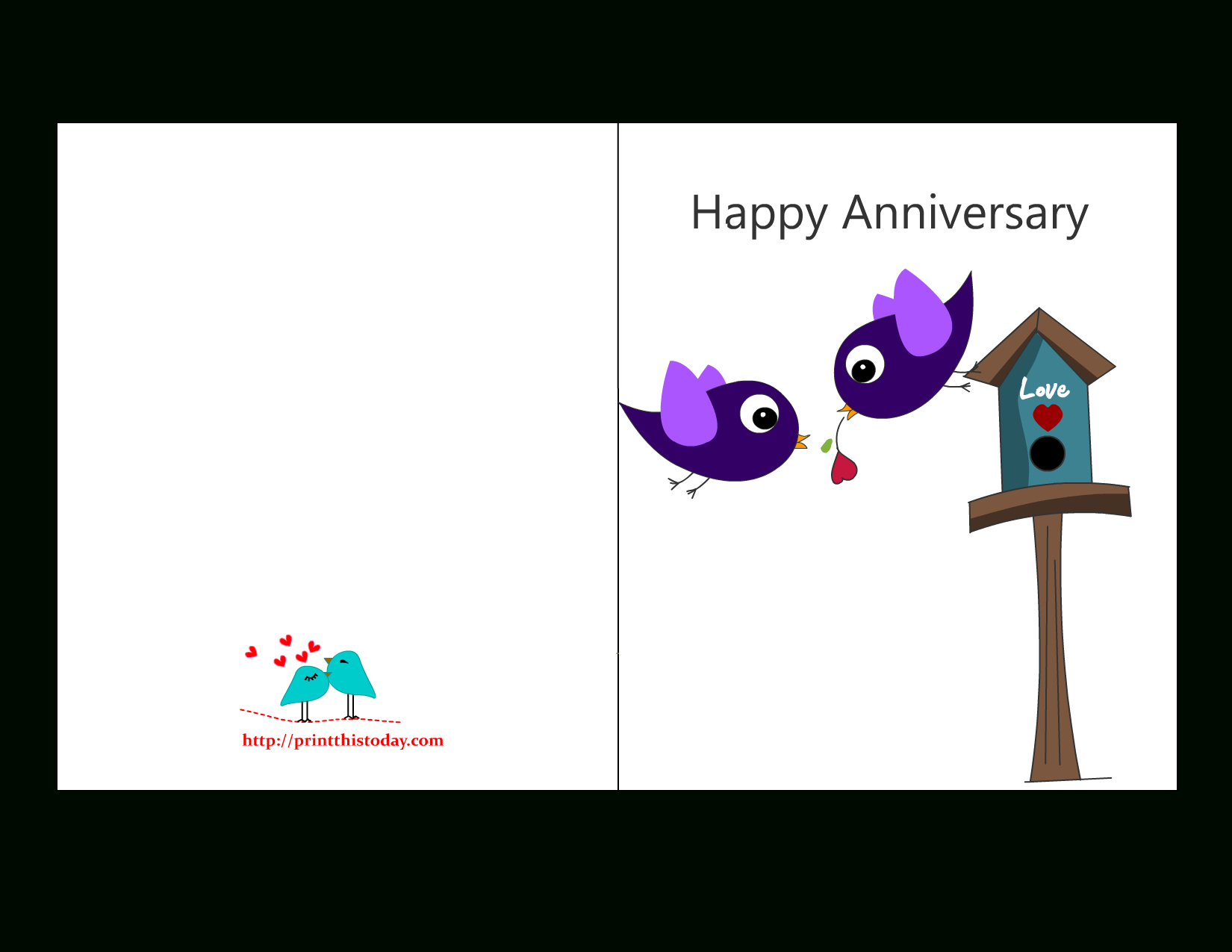 Free Printable Anniversary Cards inside Printable Cards Free Anniversary