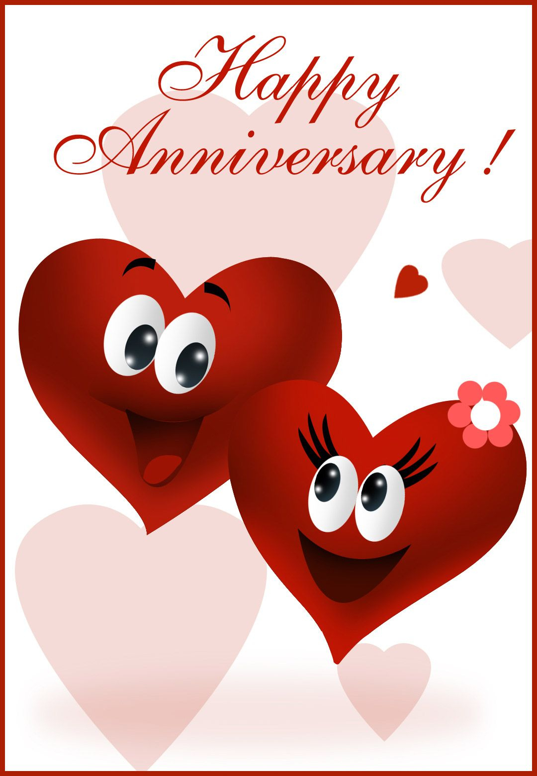 Free Printable Anniversary Greeting Card pertaining to Free Printable Anniversary Cards