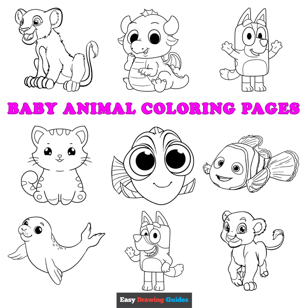 Free Printable Baby Animal Coloring Pages For Kids pertaining to Free Printable Pictures Of Baby Animals