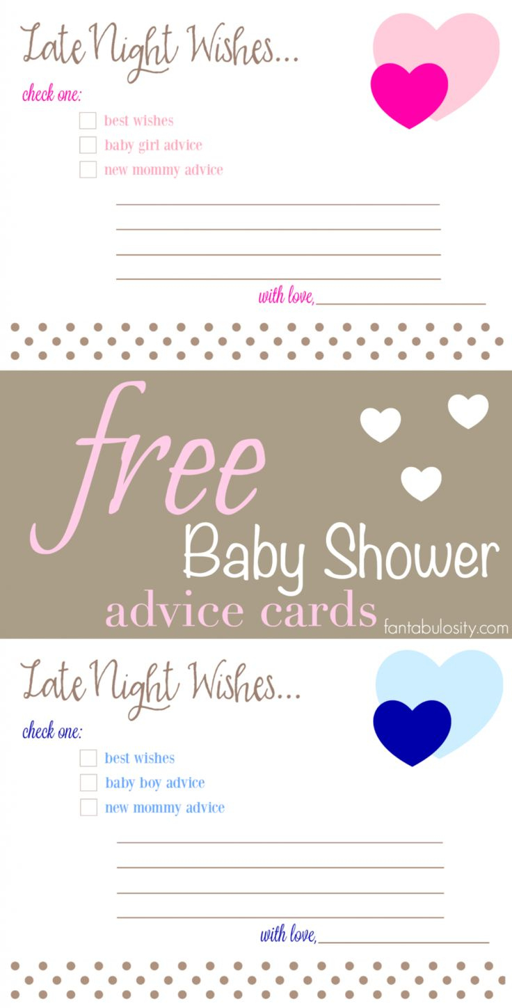 Free Printable Baby Shower Advice &amp;amp; Best Wishes Cards | Baby regarding Free Mommy Advice Cards Printable