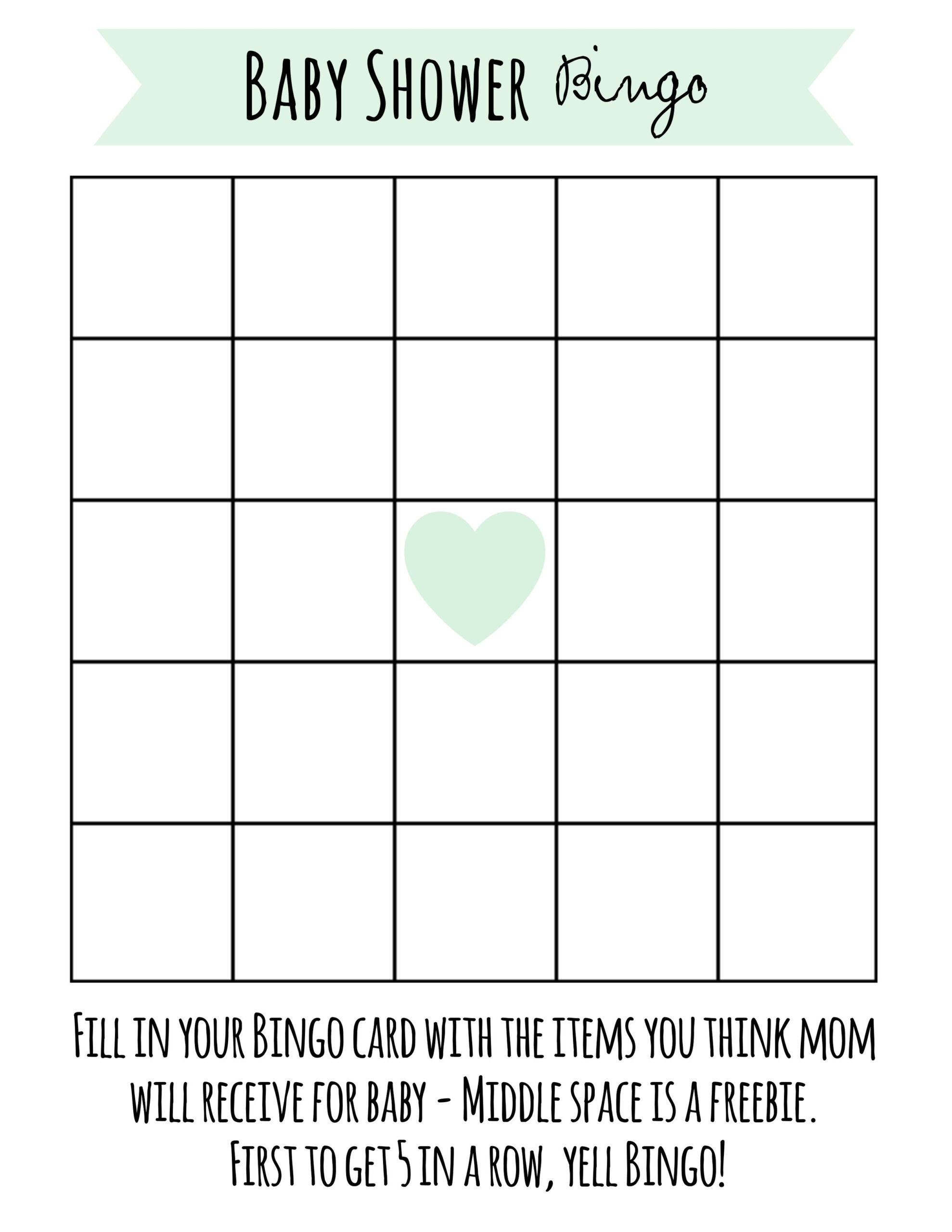 Free Printable Baby Shower Games - Download Instantly! within Printable Baby Shower Bingo Games Free