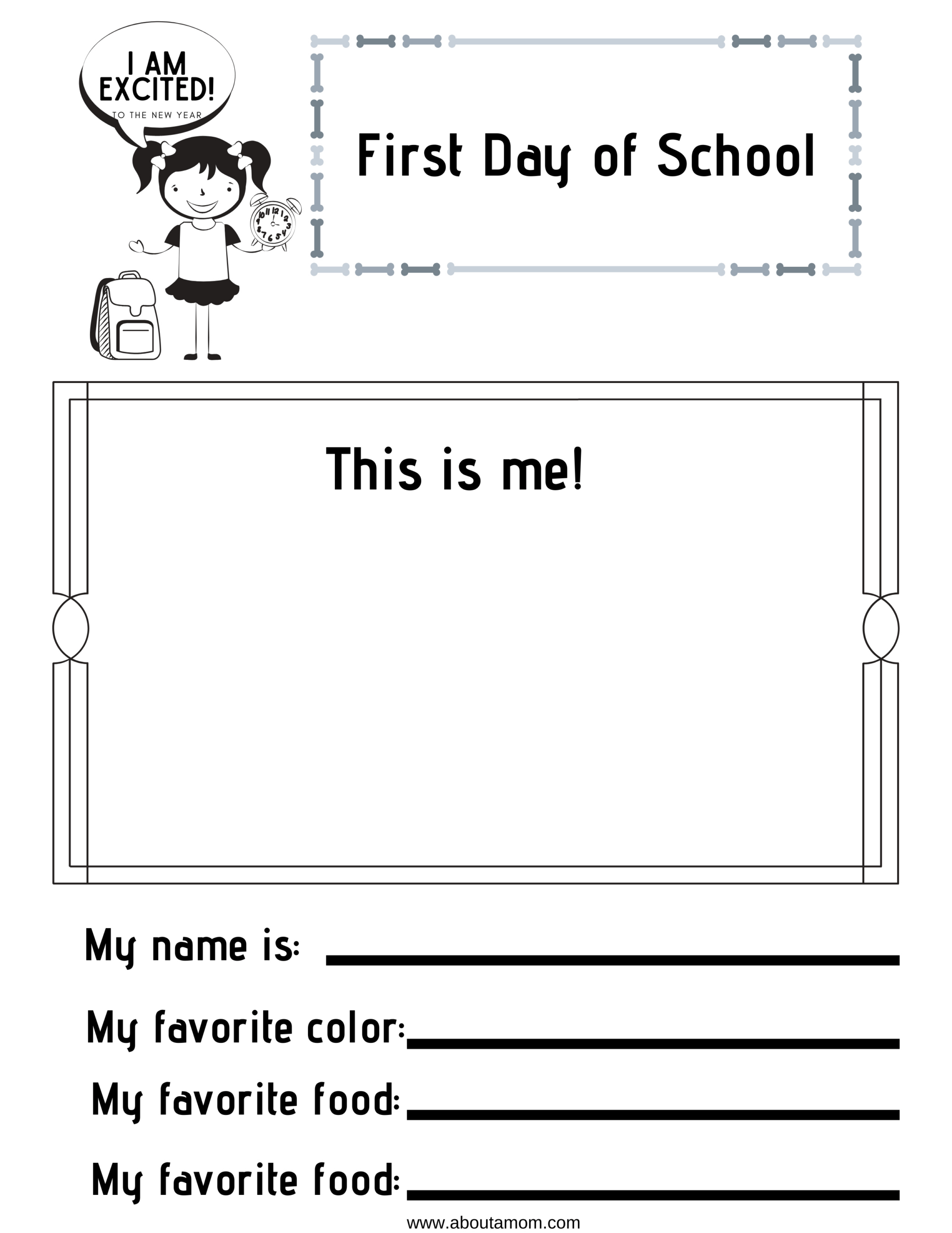 Free Printable Back To School Worksheets - About A Mom for Free School Printables