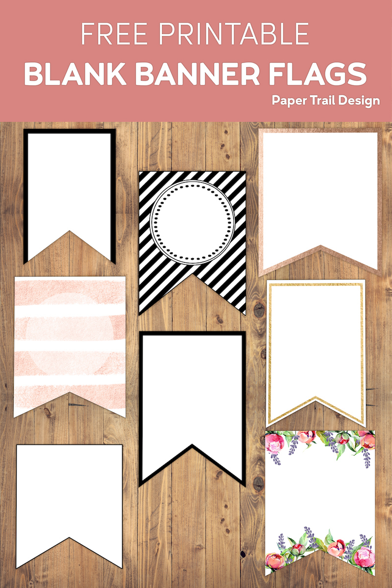 Free Printable Banner Templates {Blank Banners} - Paper Trail Design regarding Free Printable Banners