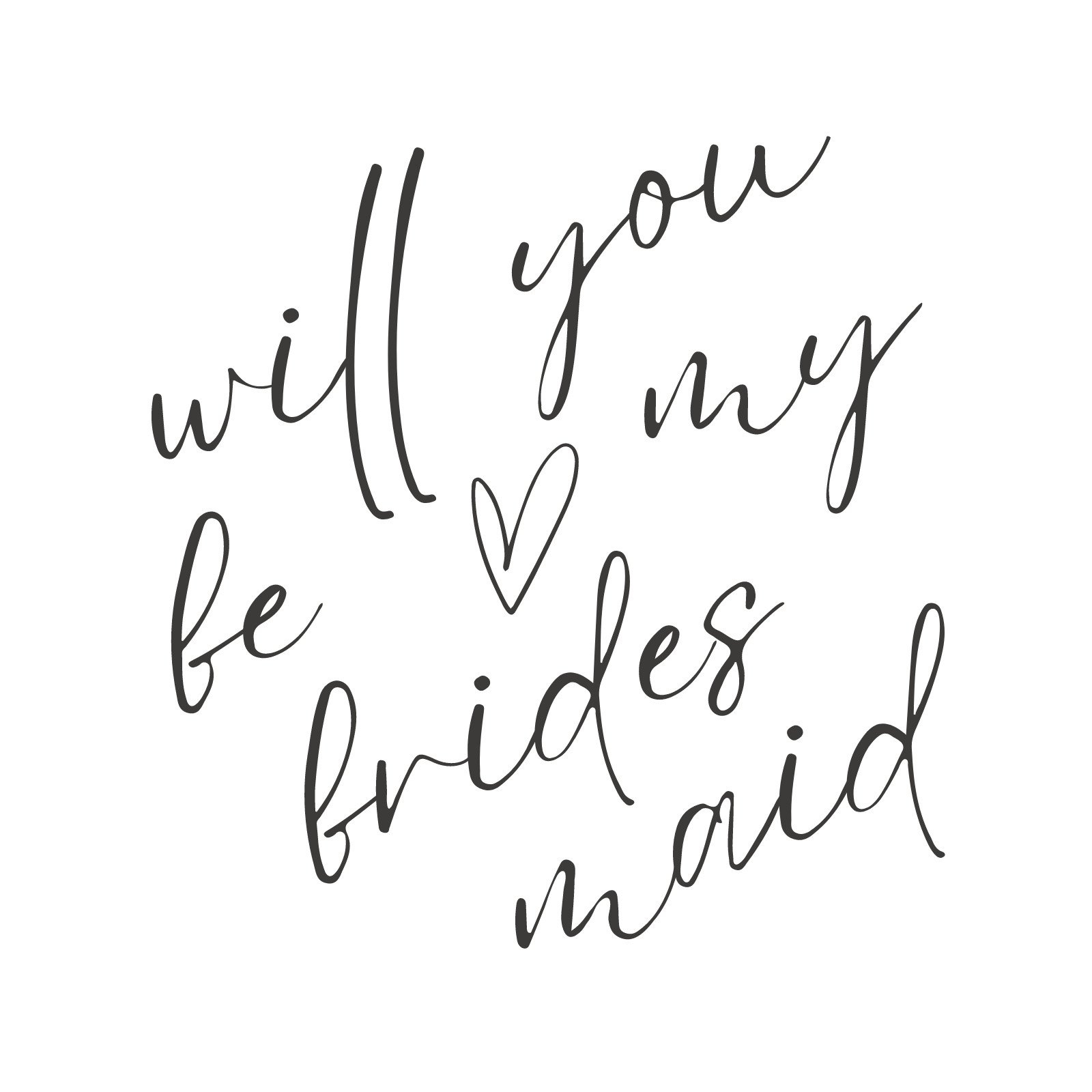 Free Printable Be My Bridesmaid Invitation Templates | Canva regarding Will You Be My Bridesmaid Free Printable