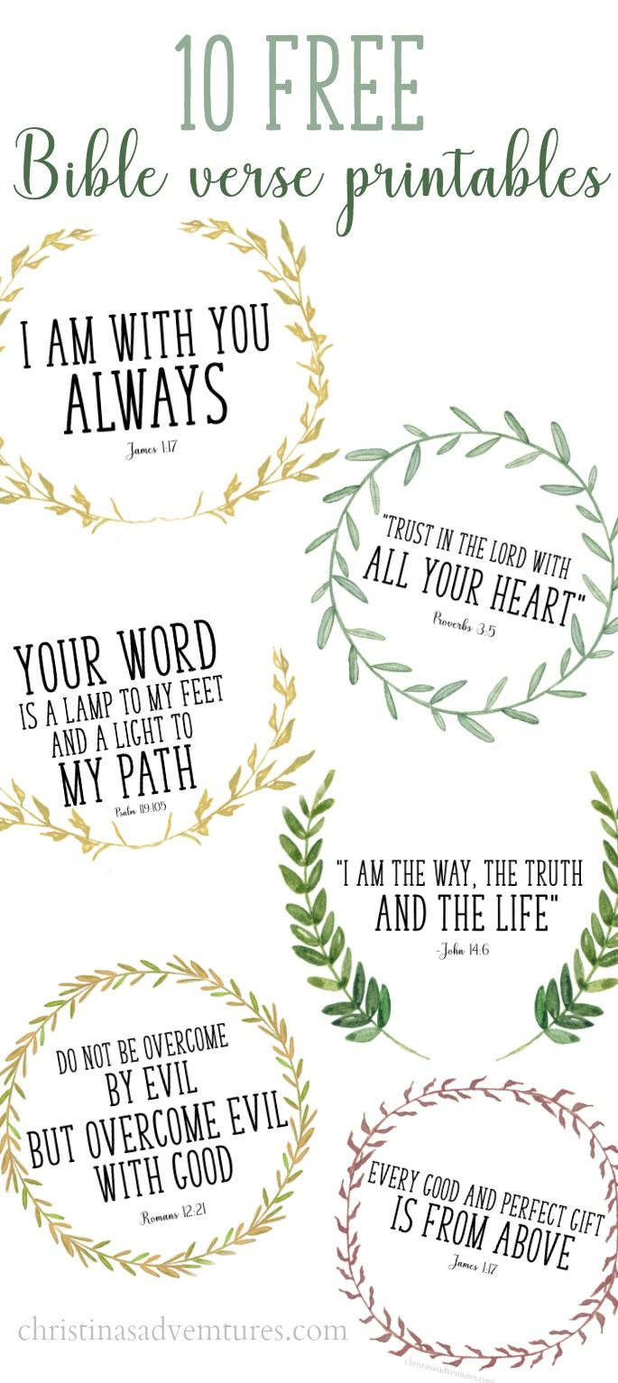 Free Printable Bible Verses For The Whole Family pertaining to Free Printable Bible Verses