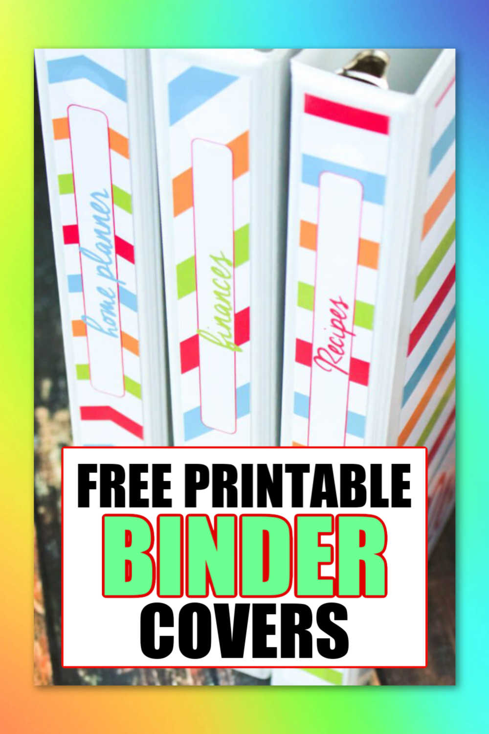 Free Printable Binder Covers To Organize Your Life - Savor + Savvy in Free Printable Binder Covers And Spines