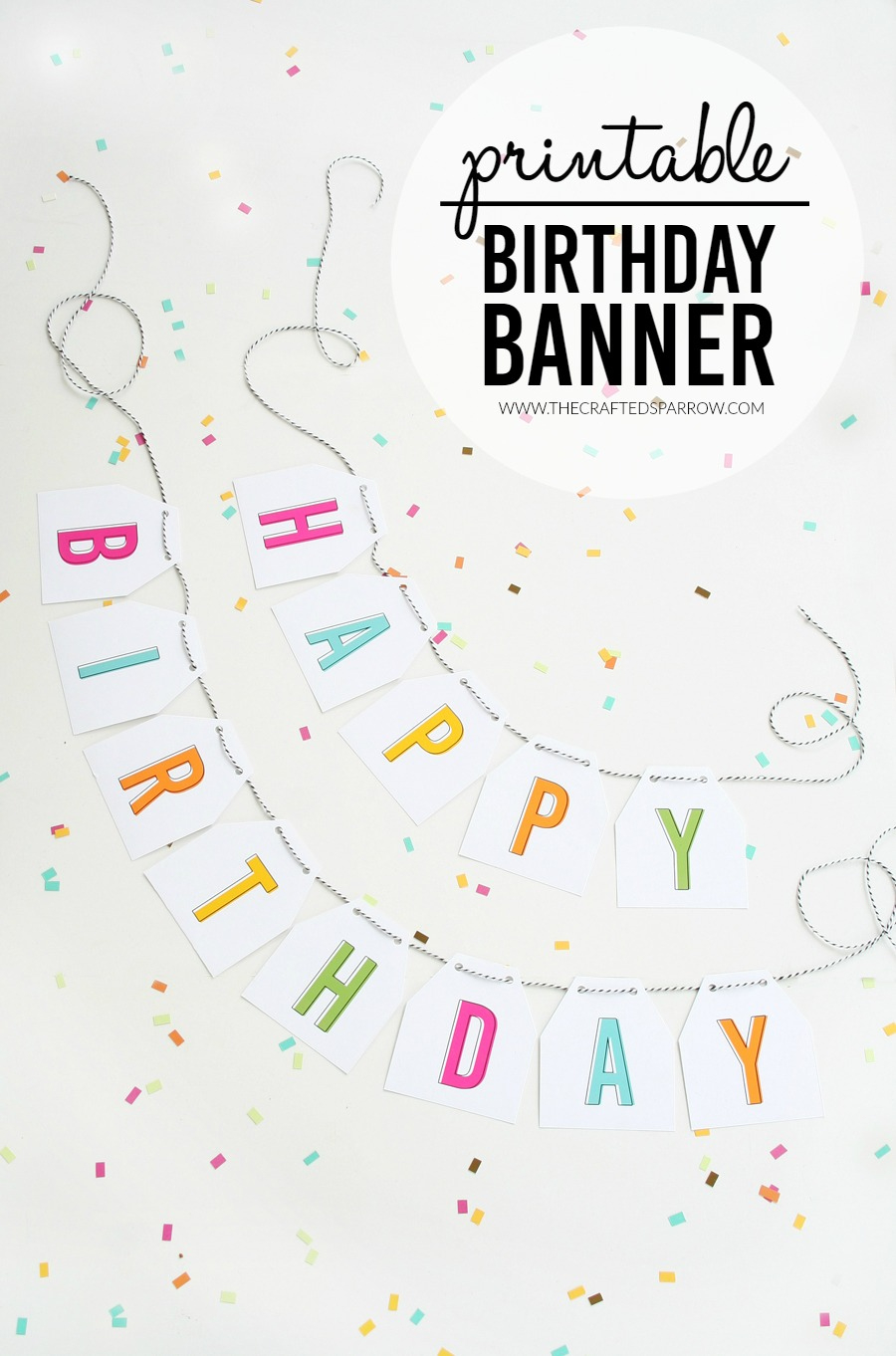 Free Printable Birthday Banner within Free Happy Birthday Banner Printable