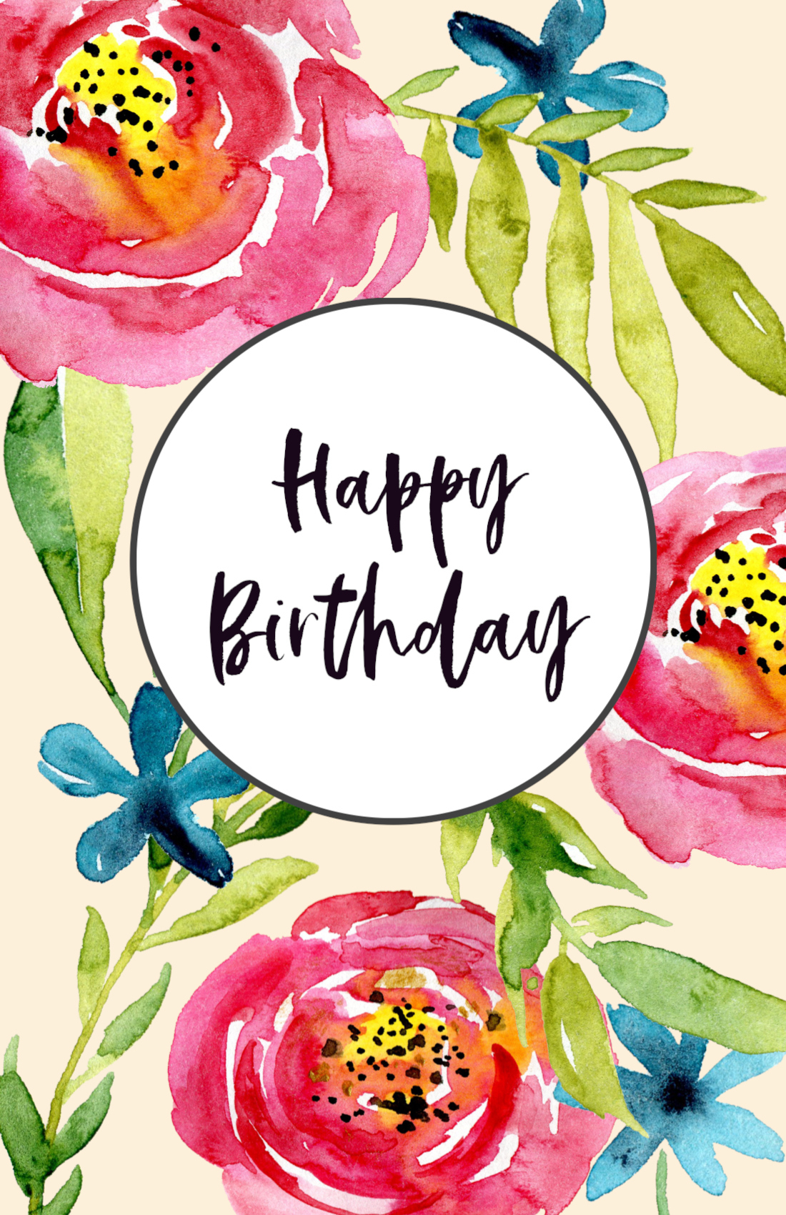 Free Printable Birthday Cards - Paper Trail Design pertaining to Free Printable Hallmark Birthday Cards