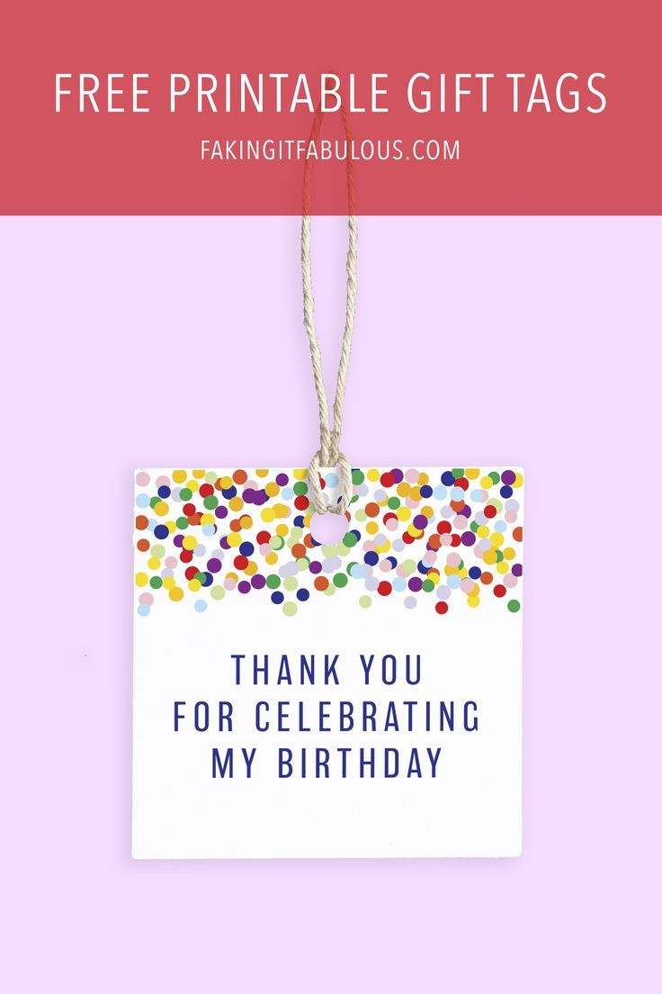 Free Printable Birthday Favor Gift Tags | Birthday Tags, Birthday pertaining to Free Printable Favor Tags