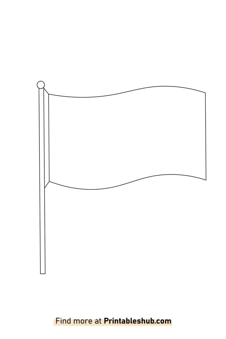 Free Printable Blank Flag Templates [Pdf Included] | Flag Template intended for Free Printable Blank Flag Template