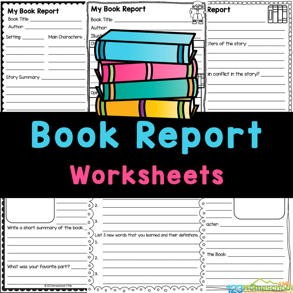 Free Printable Book Report Worksheets And Template Form inside Free Printable Book Report Forms