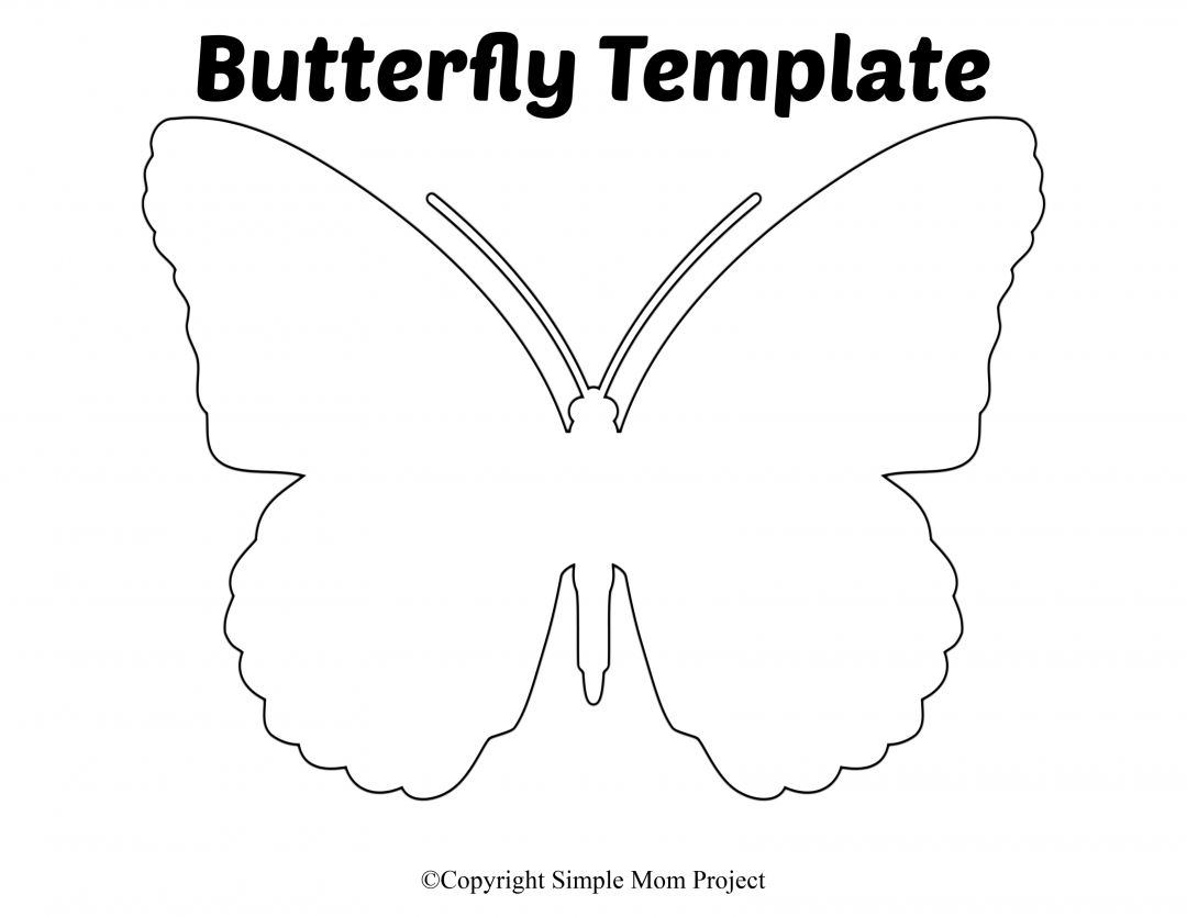 Free Printable Butterfly Templates | Butterfly Printable Template regarding Free Printable Butterfly Template