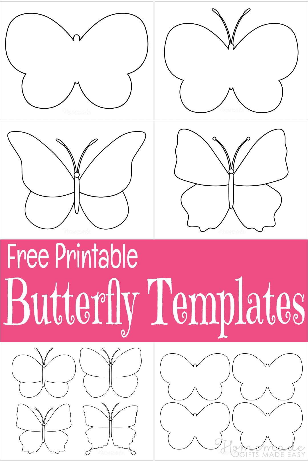 Free Printable Butterfly Templates &amp;amp; Outlines inside Free Printable Butterfly Template