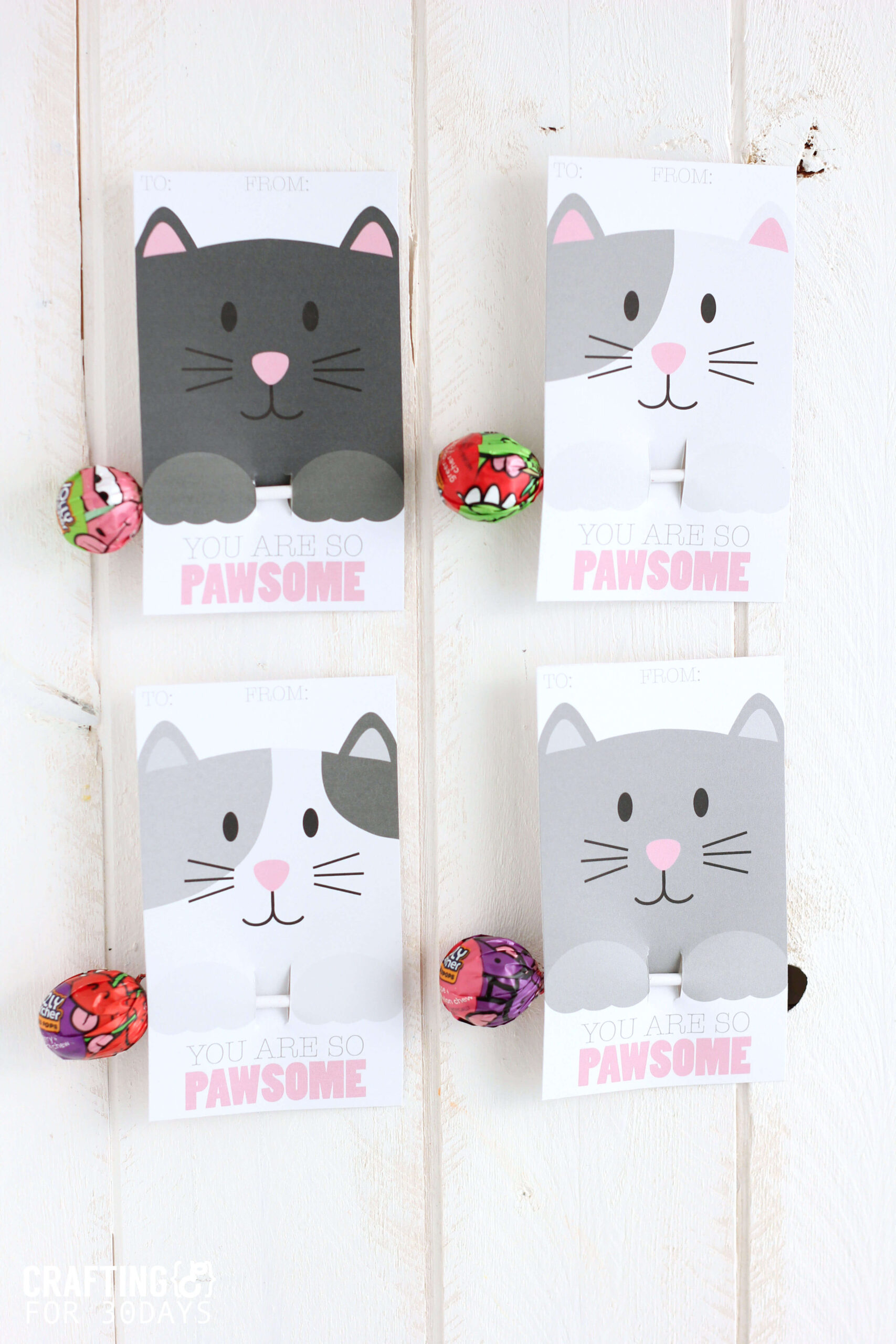 Free Printable Cat Valentine Cards regarding Free Printable Cat Valentine Cards