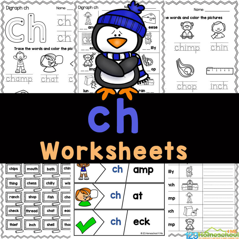 Free Printable Ch Sound Words Worksheets throughout Free Printable Ch Digraph Worksheets