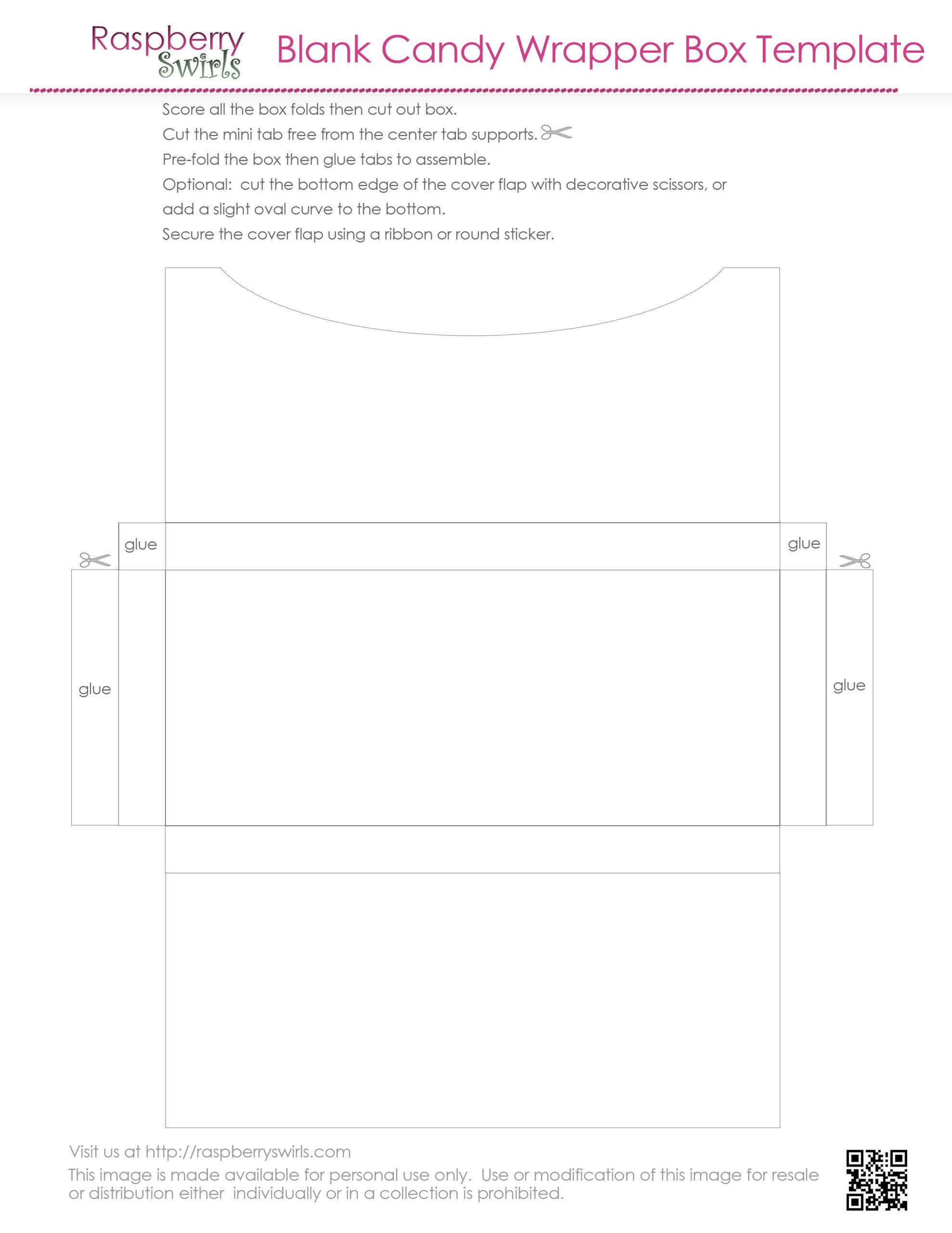 Free Printable Chocolate Candy Bar Wrapper Box Template intended for Free Printable Chocolate Wrappers