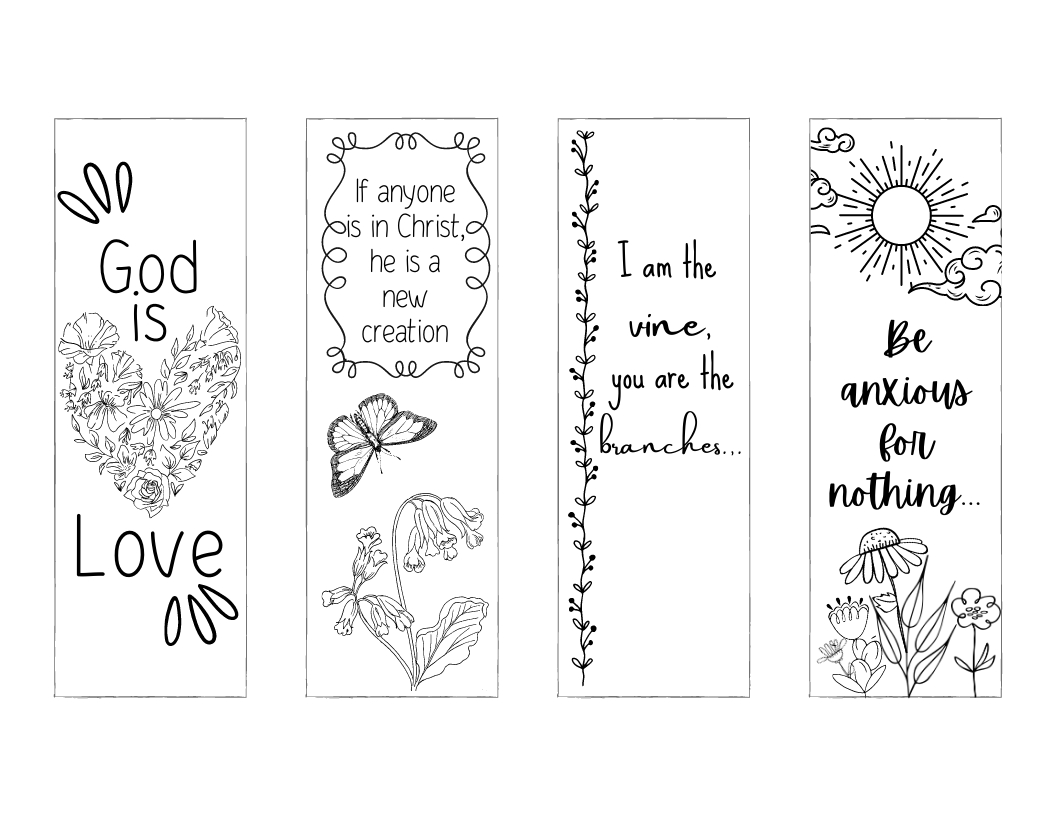 Free Printable Christian Bookmarks To Color inside Free Printable Religious Easter Bookmarks