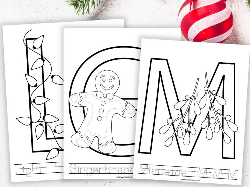 Free Printable Christmas Alphabet Coloring Pages For Preschoolers within Free Printable Christmas Alphabet