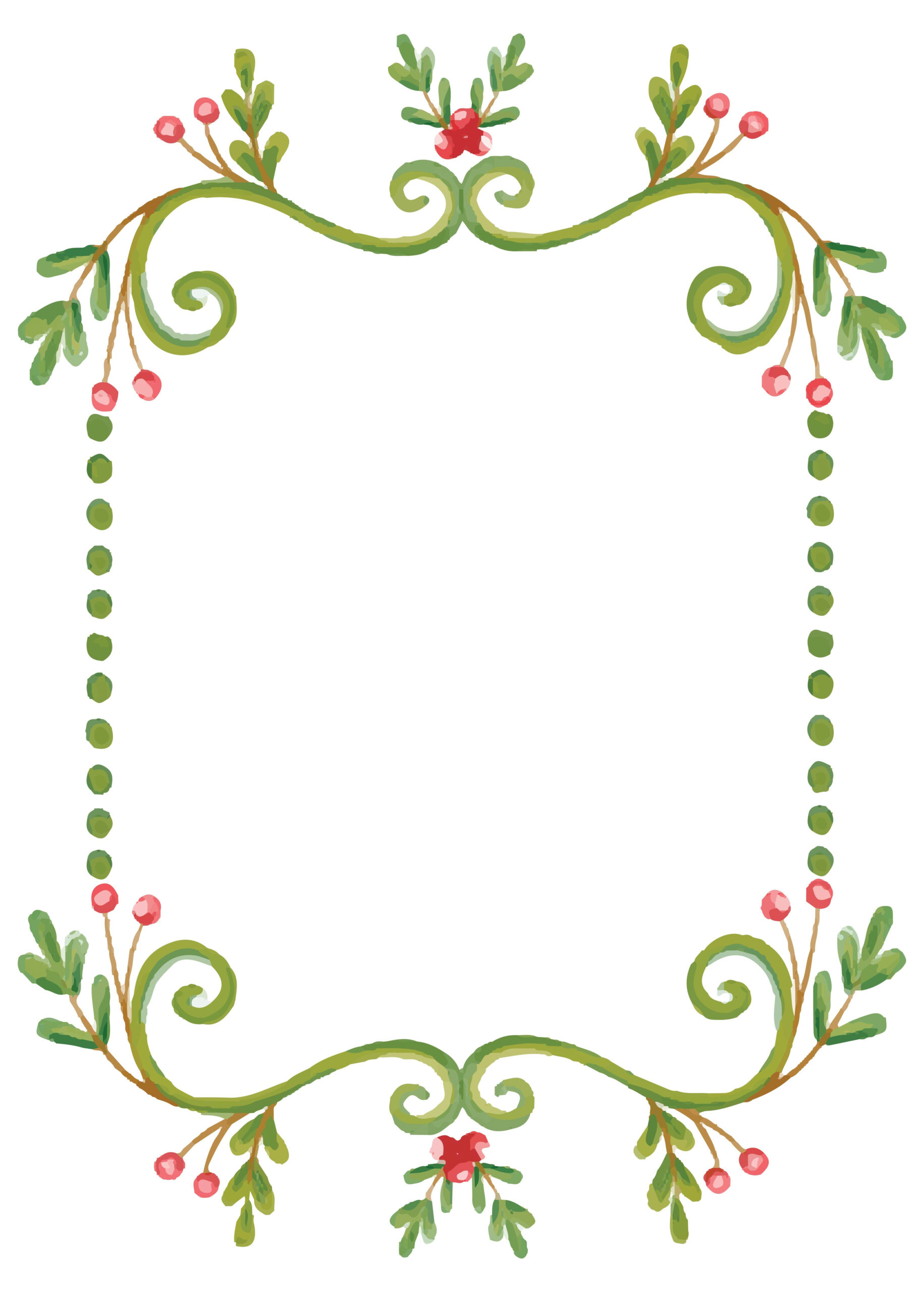 Free Printable Christmas Border Templates | Printablee | Free inside Free Printable Christmas Borders