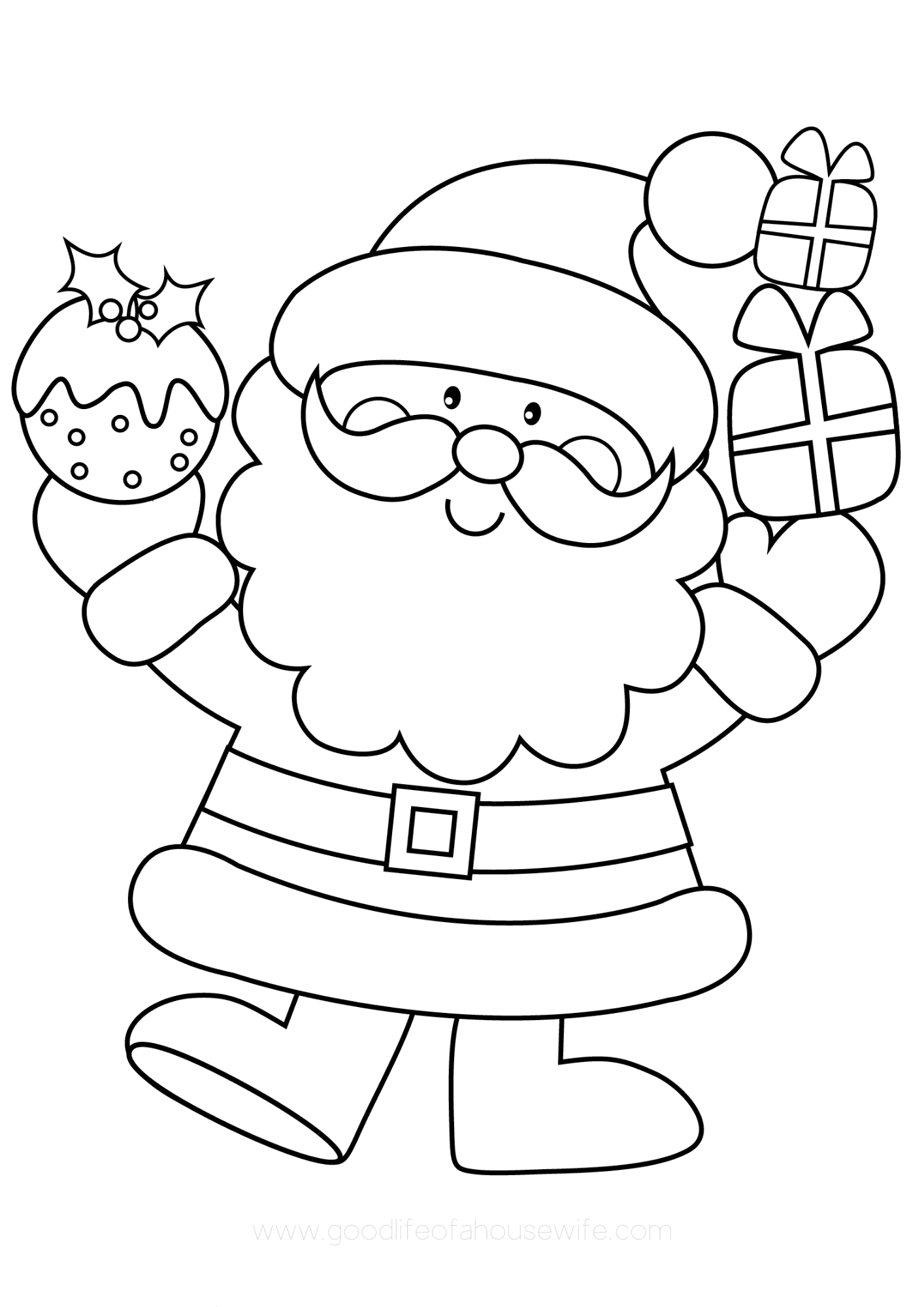 Free Printable Christmas Coloring Pages - Easy Fun For Everyone in Xmas Coloring Pages Free Printable