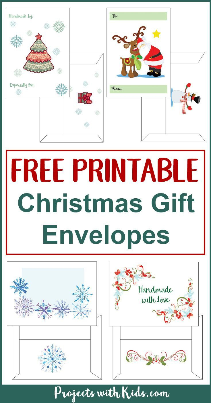 Free Printable Christmas Gift Envelopes | Free Christmas for Free Printable Christmas Gift Card Envelopes