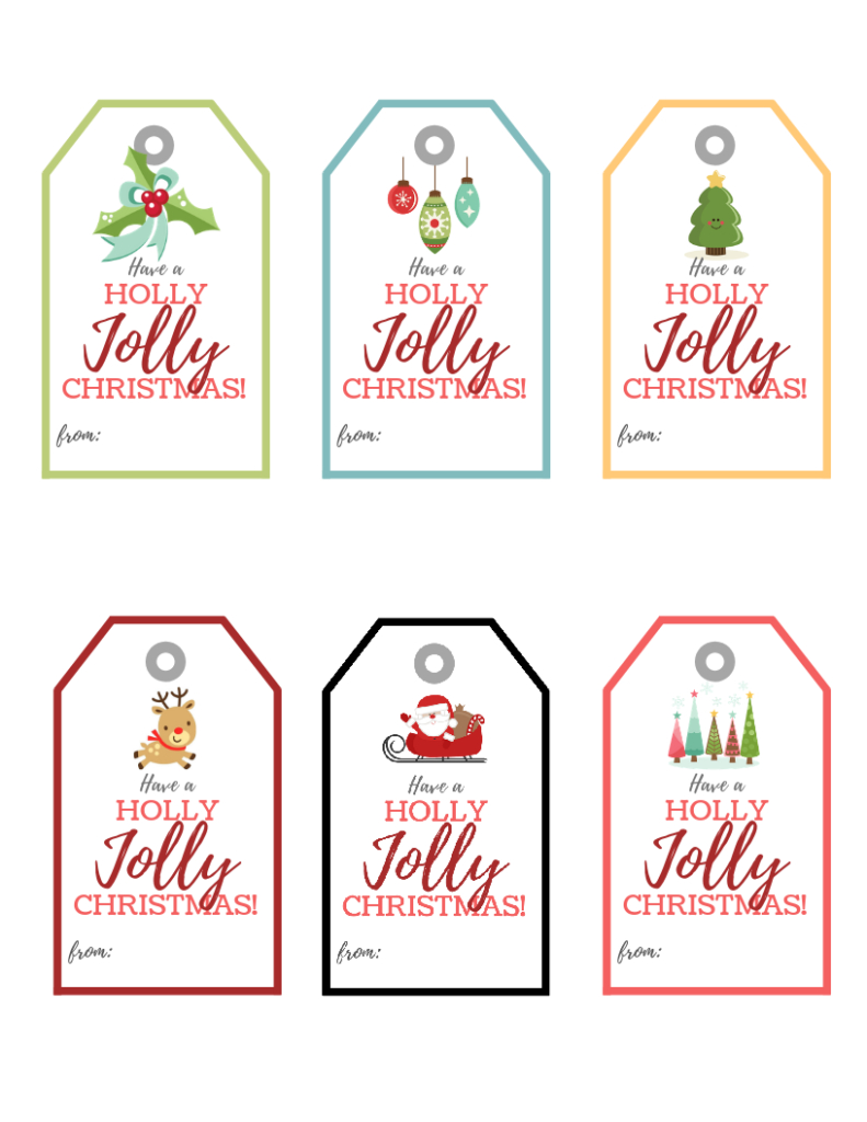 Free Printable Christmas Gift Tags | Baking You Happier within Free Printable Christmas Gift Tags