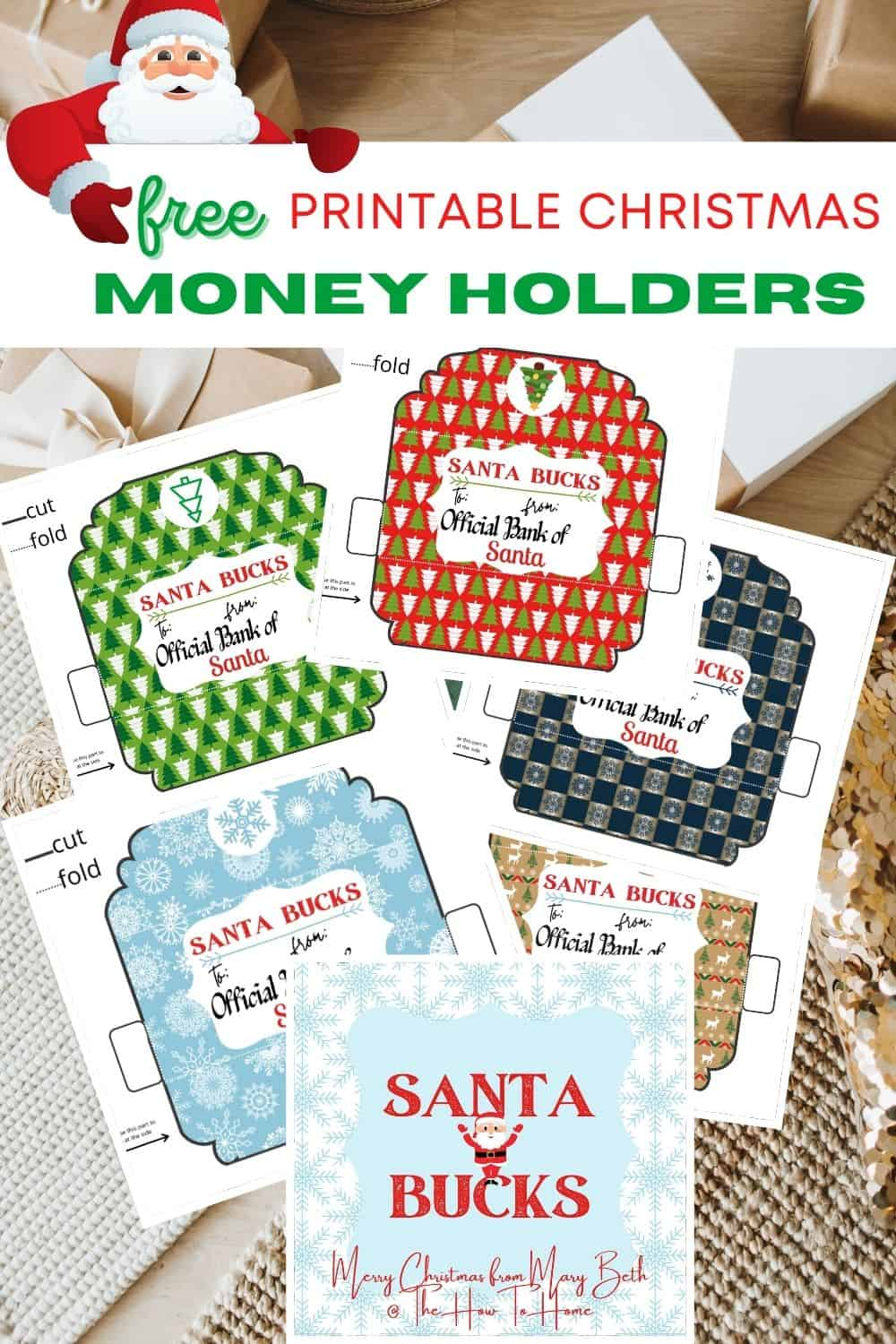 Free Printable Christmas Money Holders | Christmas Money Holder for Free Printable Christmas Money Holders