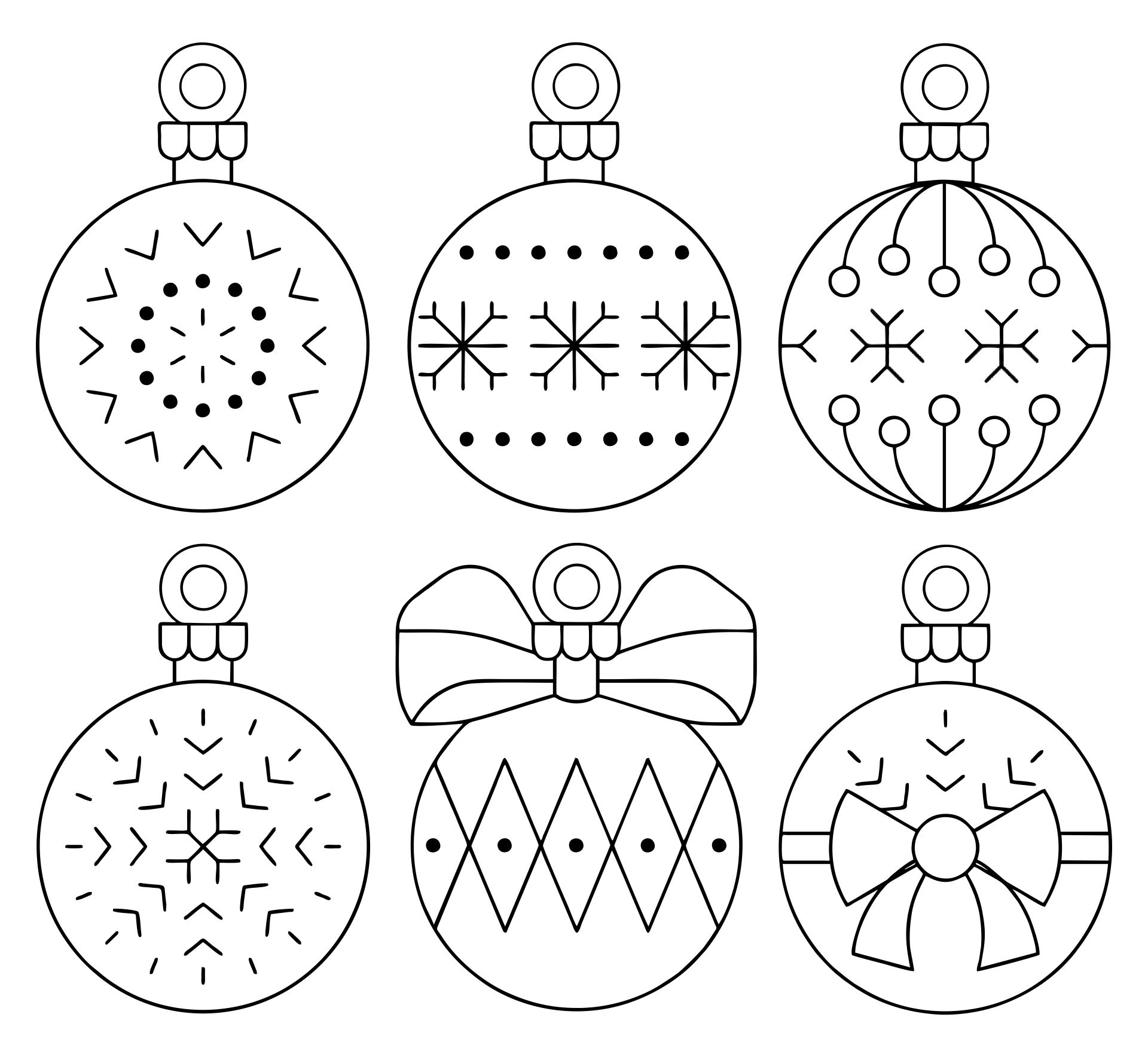 Free Printable Christmas Ornament Templates | Printablee intended for Free Printable Christmas Ornament Patterns