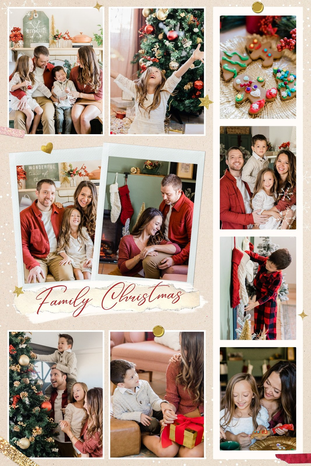 Free Printable Christmas Photo Collage Templates | Canva with regard to Free Printable Christmas Photo Collage