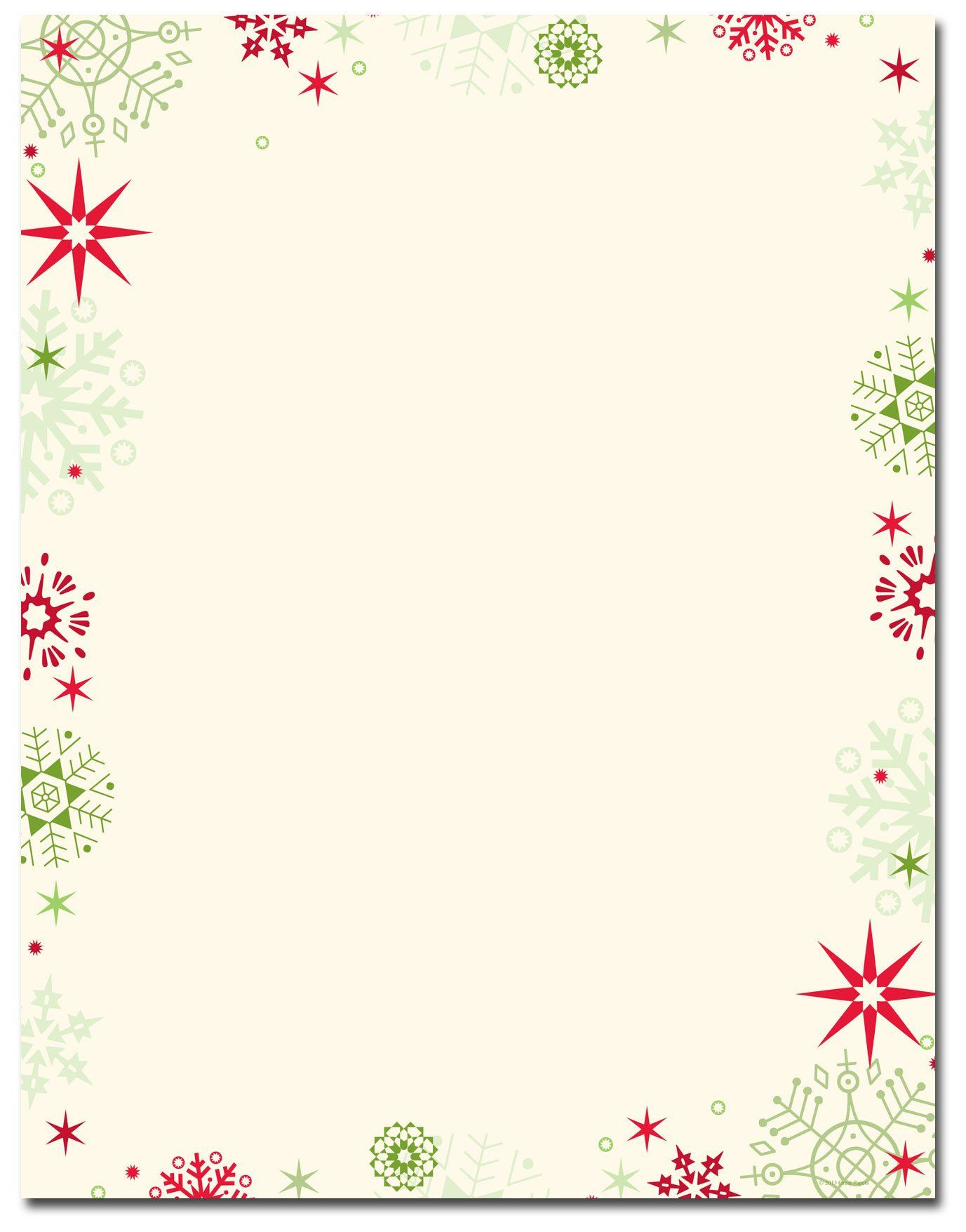 Free Printable Christmas Stationery with regard to Free Printable Christmas Stationary