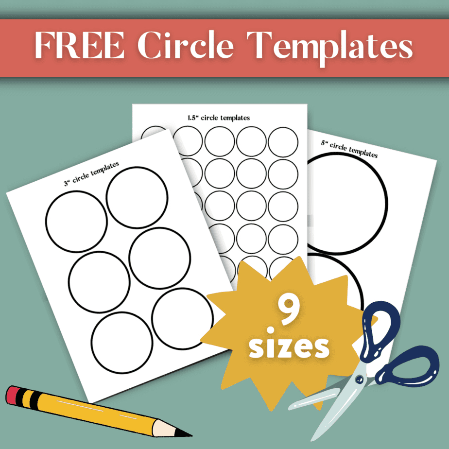 Free Printable Circle Templates &amp;amp; Stencil Pdf Pack within Free Printable Cabochon Templates