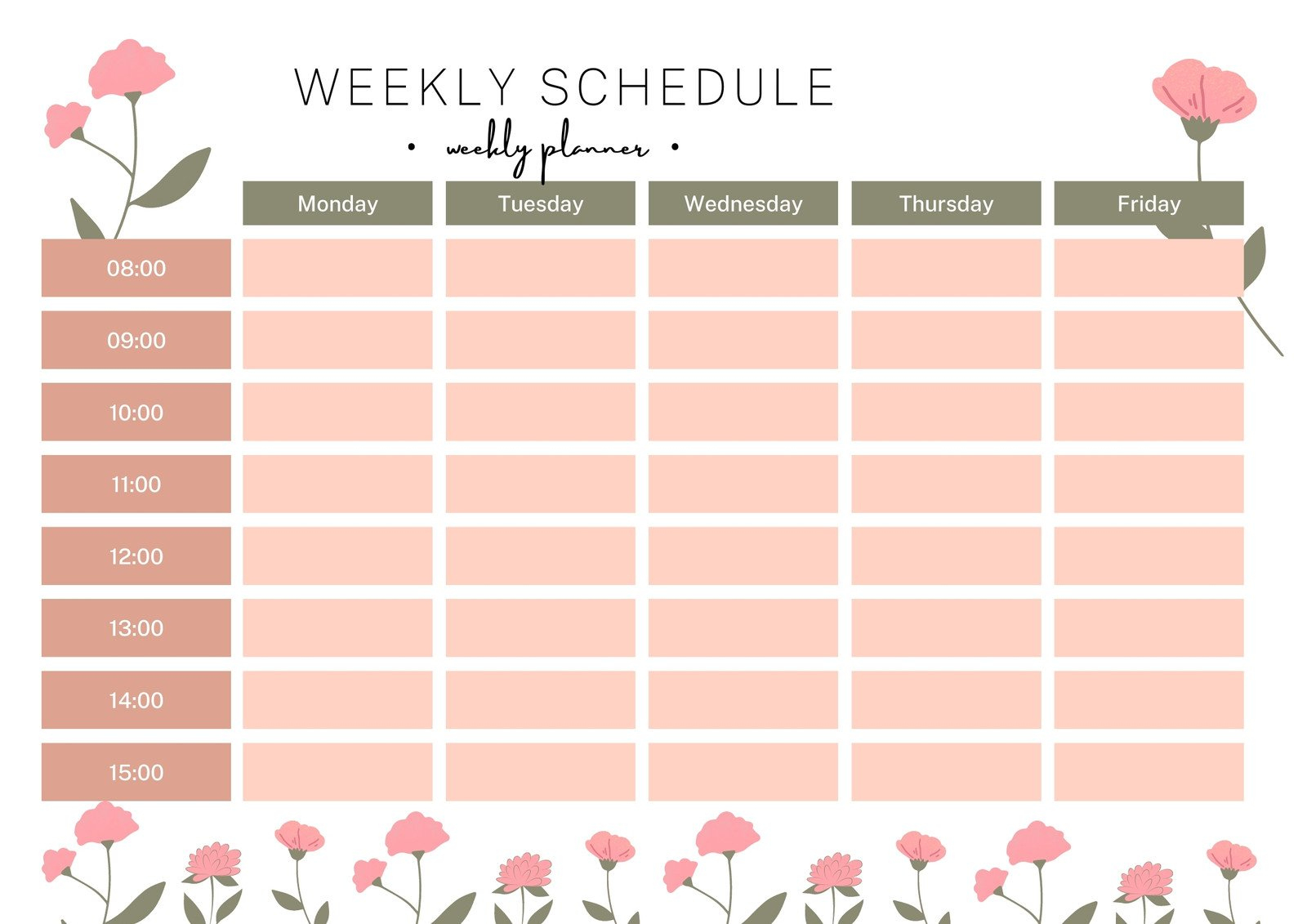 Free Printable Class Schedule Templates To Customize | Canva in Free Printable Schedule