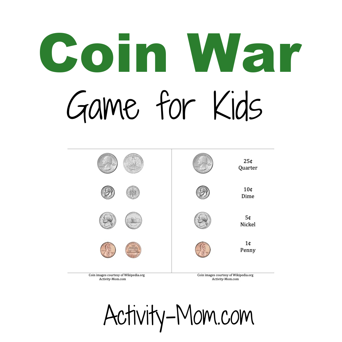 Free Printable Coin Worksheets - The Activity Mom regarding Free Printable Money Activities