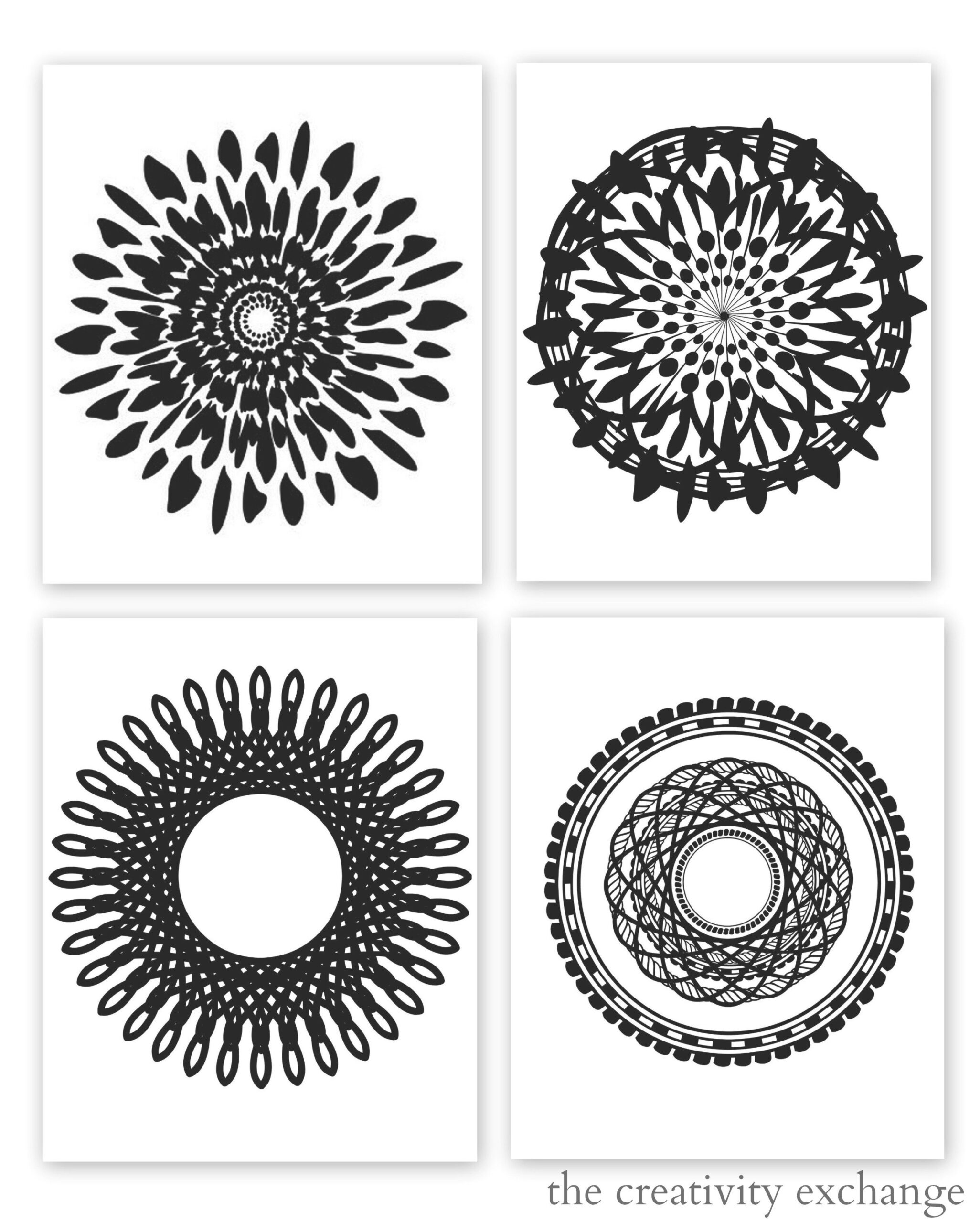 Free Printable Collection Of Modern Black And White Prints for Free Black And White Printable Art