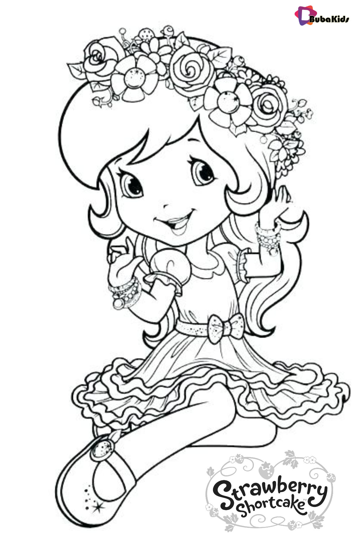 Free Printable Coloring Page Strawberry Shortcake. | Bubakids within Strawberry Shortcake Coloring Pages Free Printable