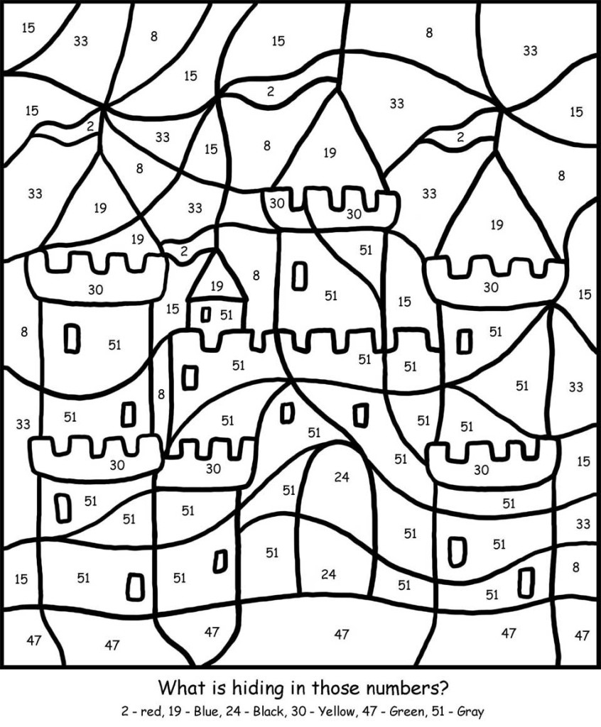 Free Printable Colornumber Coloring Pages - Best Coloring pertaining to Color By Number Free Printables