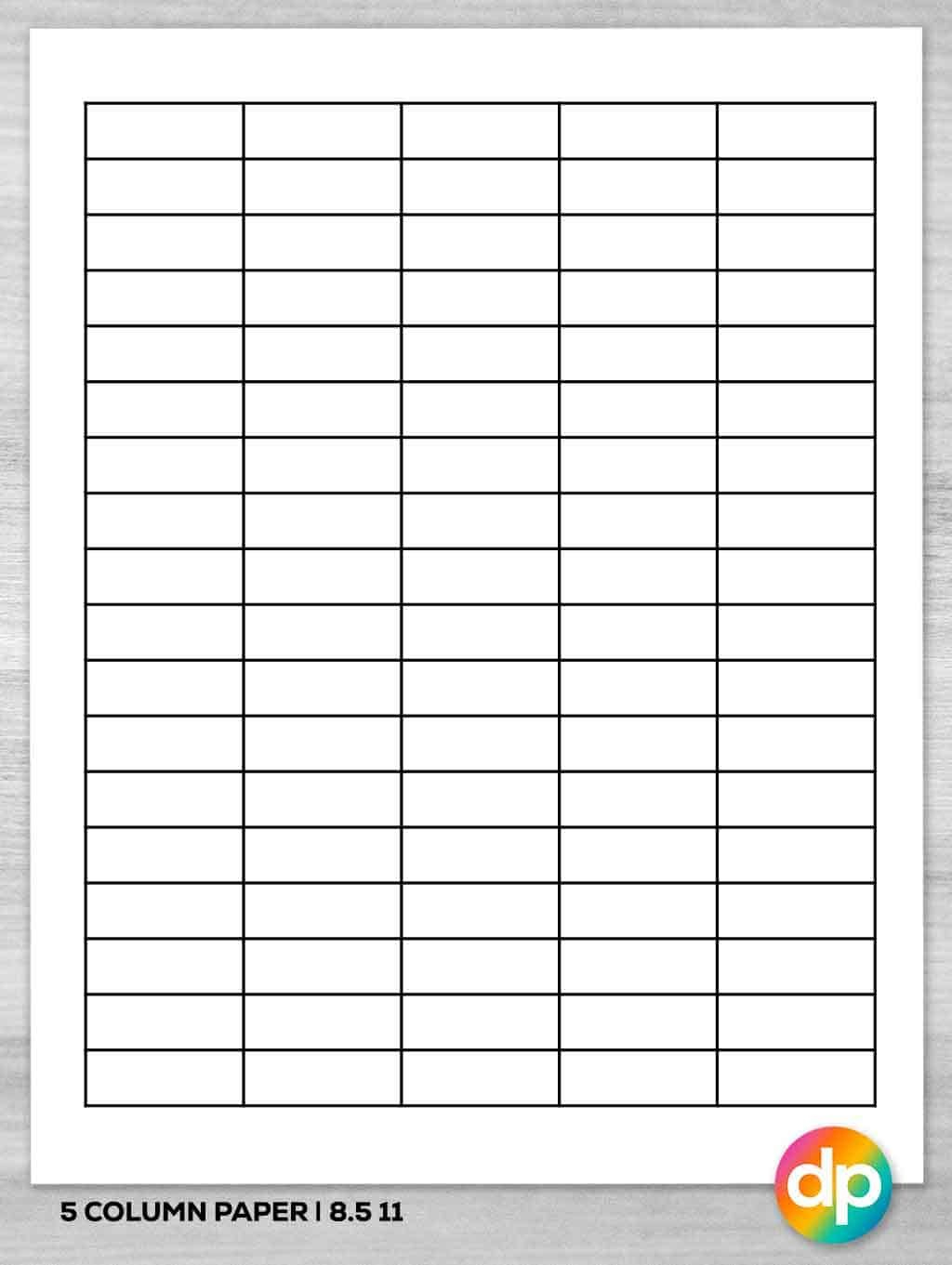 Free Printable Column Paper - Daily Printables | Free Printable inside Free Printable Column Paper