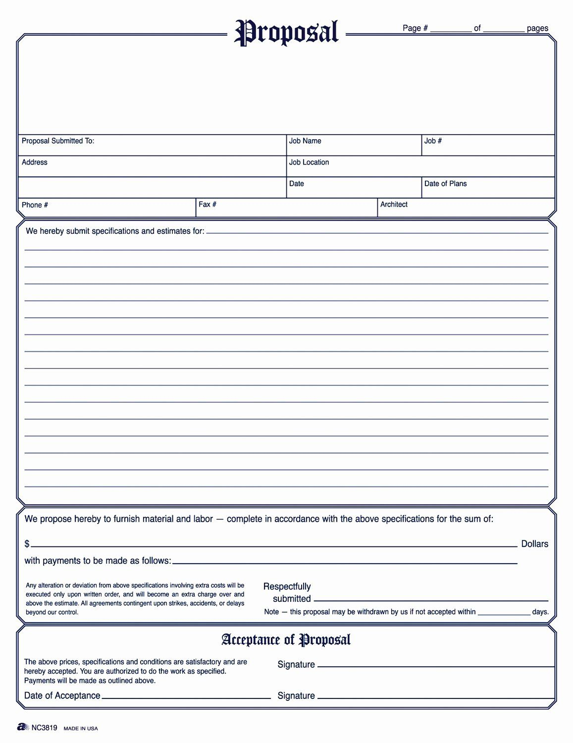 Free Printable Contractor Proposal Forms Awesome So Cold Breaking within Free Printable Proposal Forms