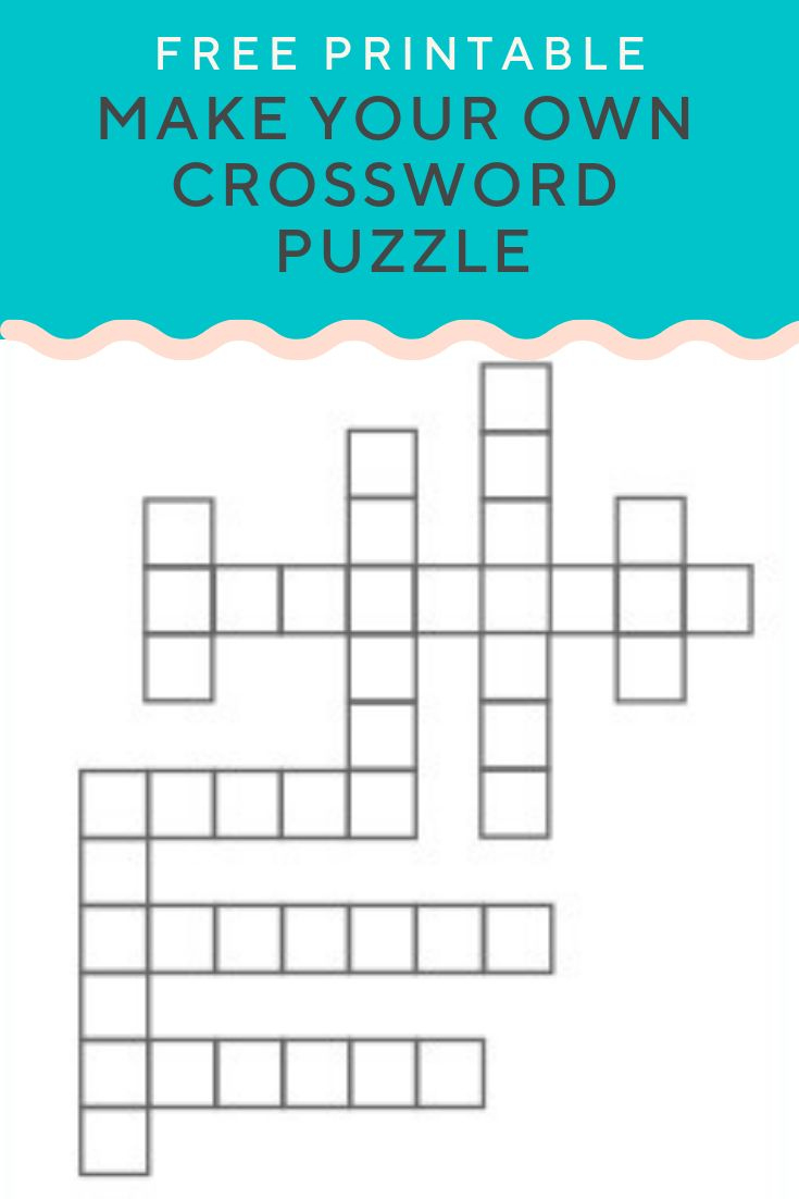 Free Printable Crossword Puzzles inside Free Printable Crossword Puzzle Maker Download