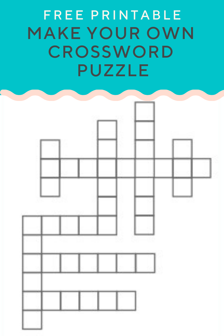 Free Printable Crossword Puzzles within Free Make Your Own Crosswords Printable