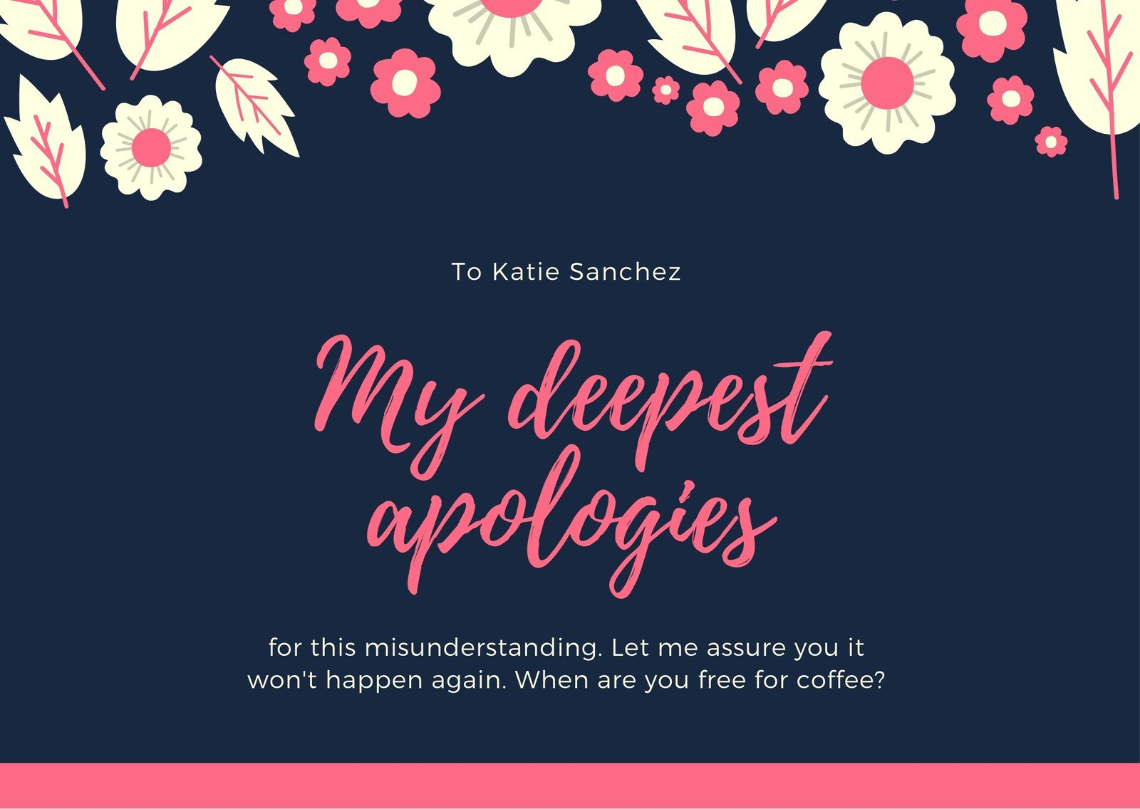 Free Printable, Customizable Apology Card Templates | Canva with regard to Free Printable Apology Cards