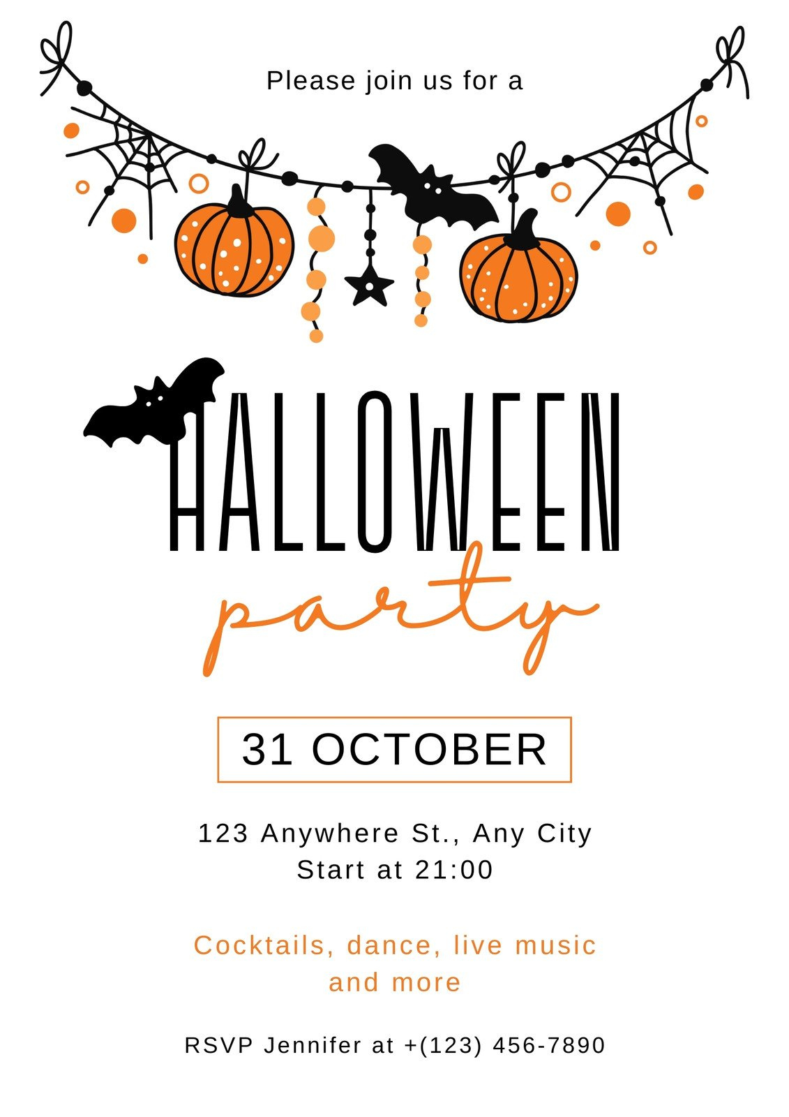 Free, Printable, Customizable Halloween Flyer Templates | Canva regarding Free Printable Halloween Flyer Templates