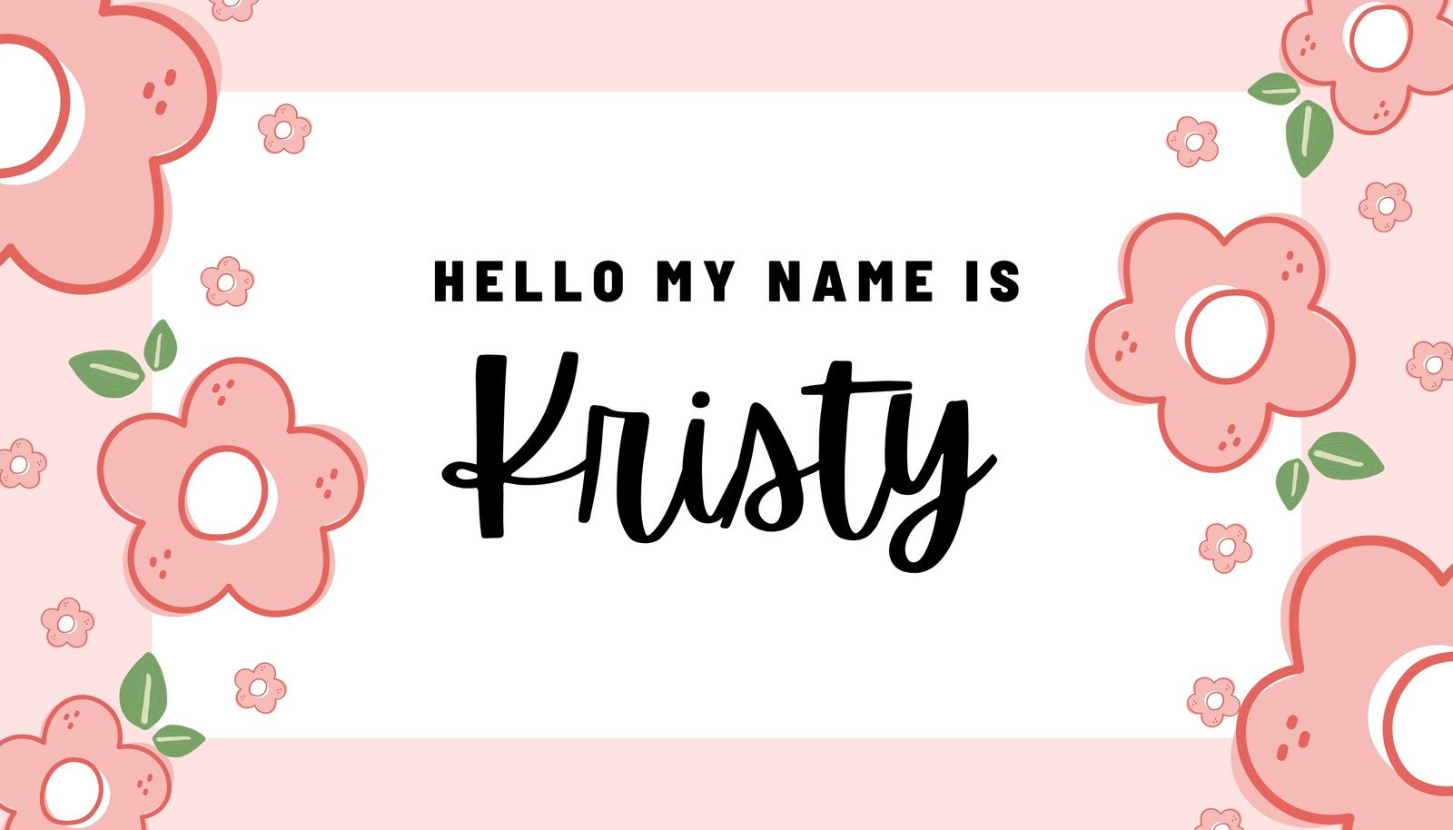 Free, Printable, Customizable Name Tag Templates | Canva for Free Printable Name Labels For Kids